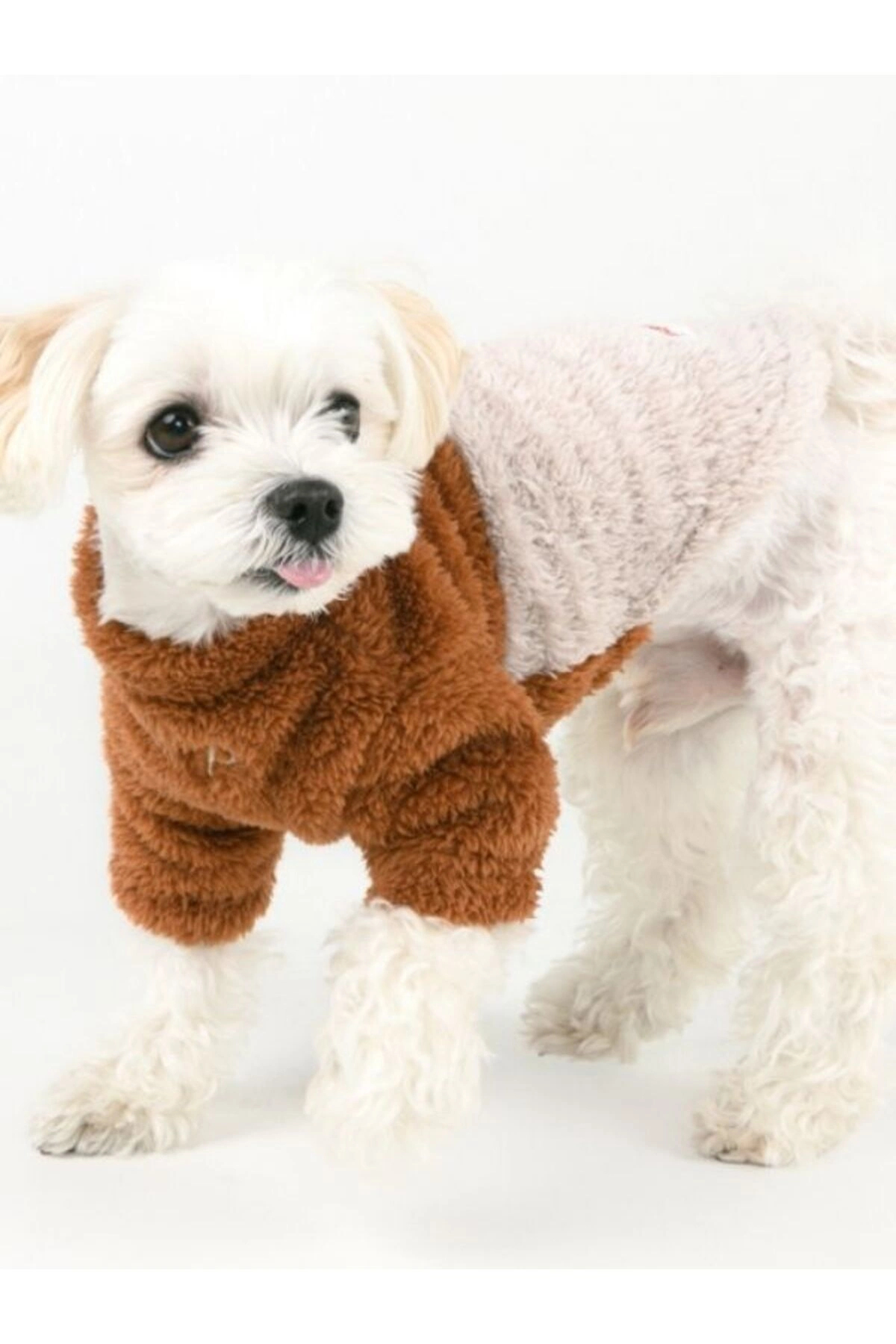 لباس سگ مدل Ridge Fleece Jumper پوپیا Puppia، قهوه‌ای