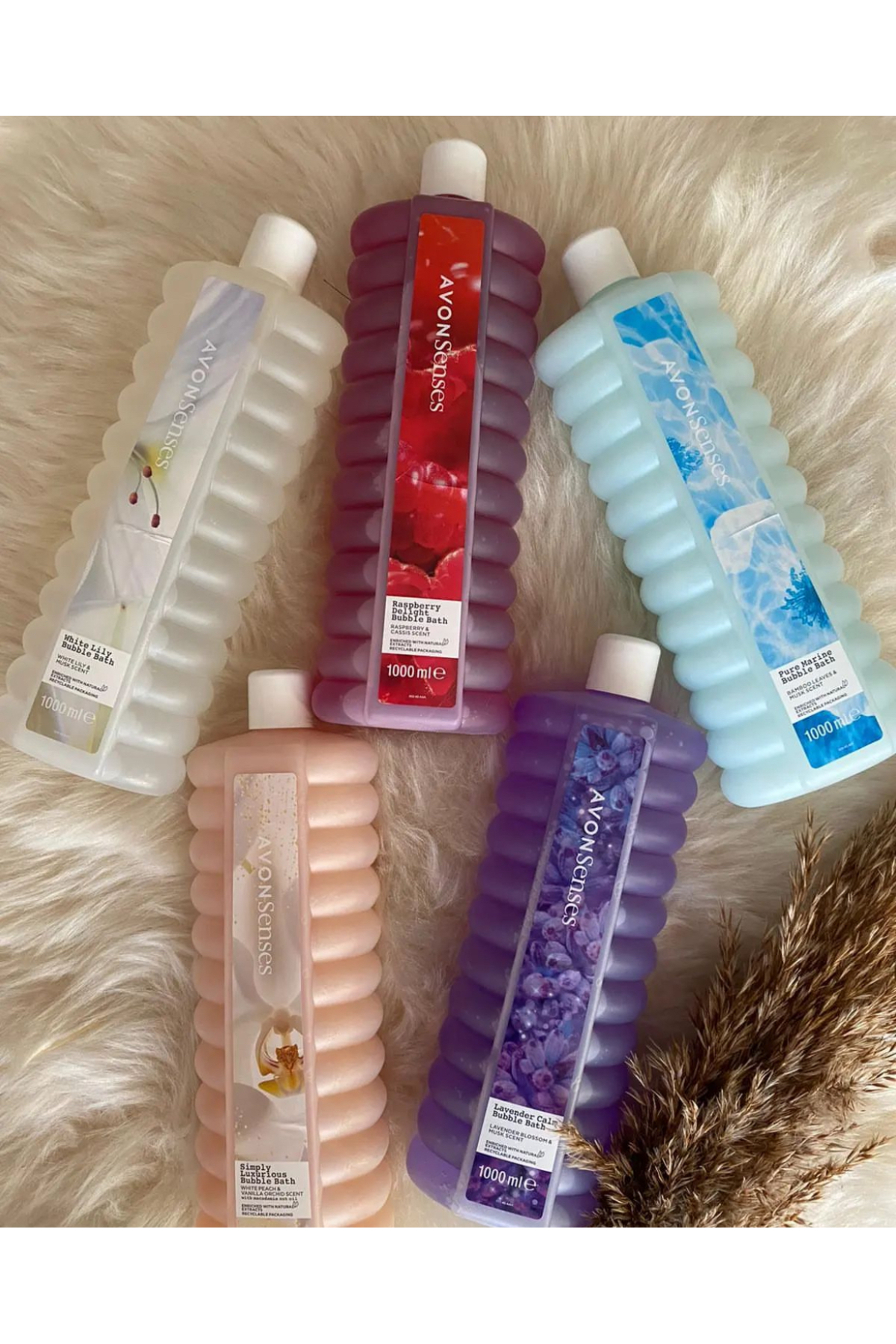 Avon حمام حبابی ساده 5 لیتری حس‌ها