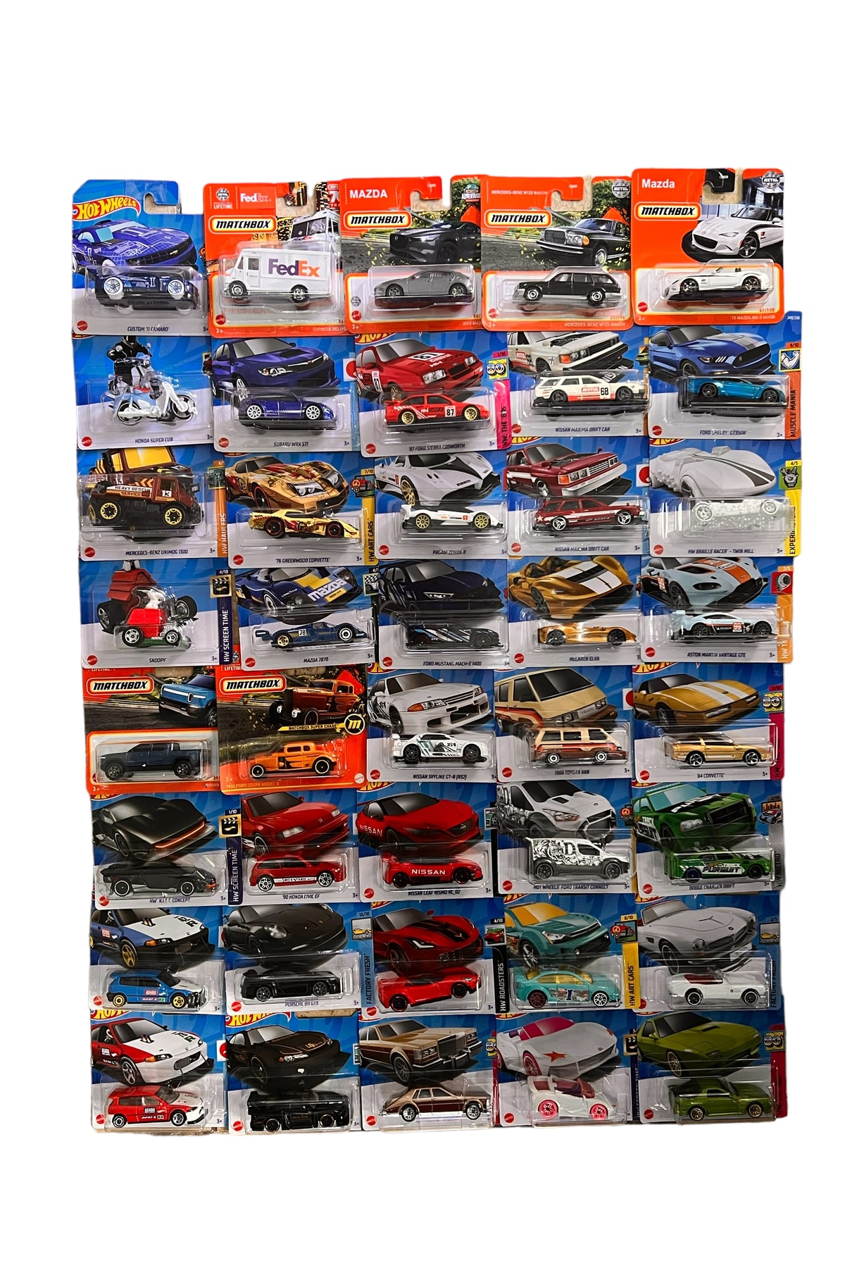 ماشین اسباب بازی بسته بندی مخلوط 10 مدل معمولی هات ویلز اورجینال HOT WHEELS