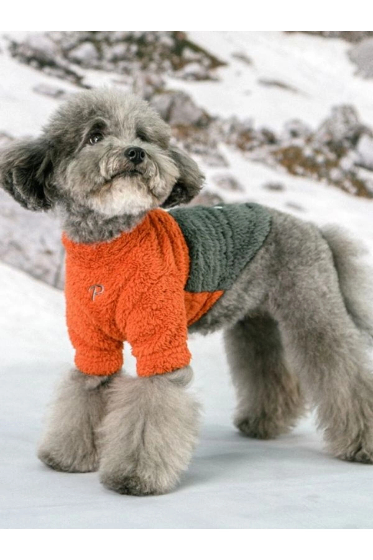 پلیور فلیس سگ پوپیا Puppia Ridge Fleece Jumper نارنجی