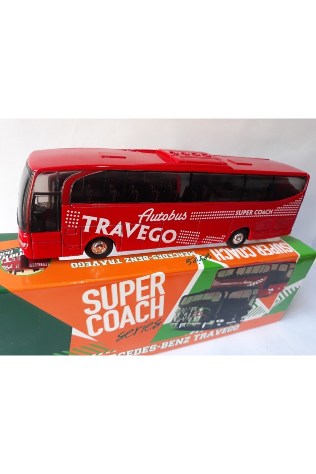 مدل خودرو درب اصلی فلزی دیکست اتوبوس مرسدس بنز TRAVEGO باز می شود اورجینال WELLY