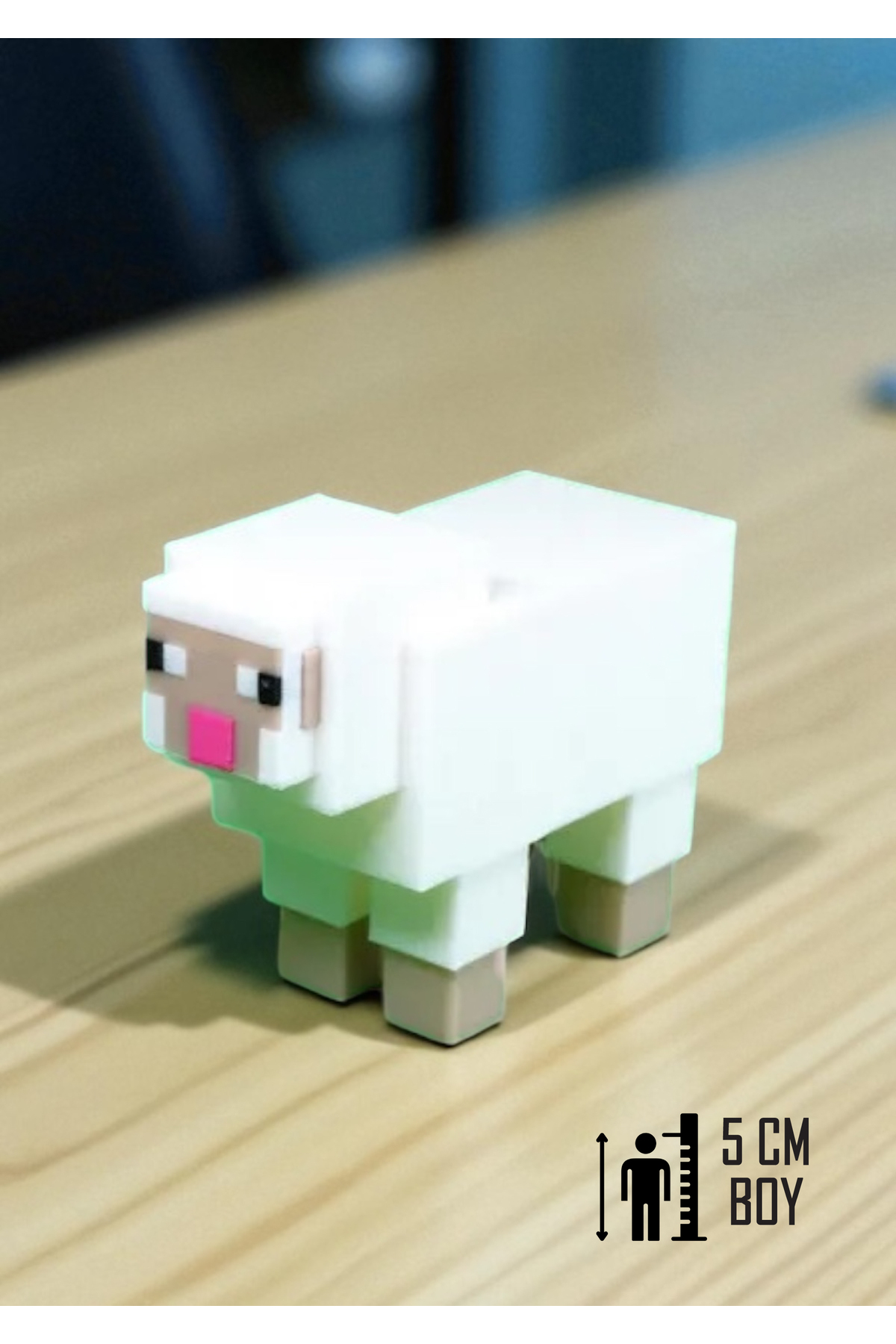 اسباب بازی های فیگور حیوانی PIXEL WORLD CUTE SHEEP – MINECRAFT CUBE CHARACTER مدل 5CM GiginGo