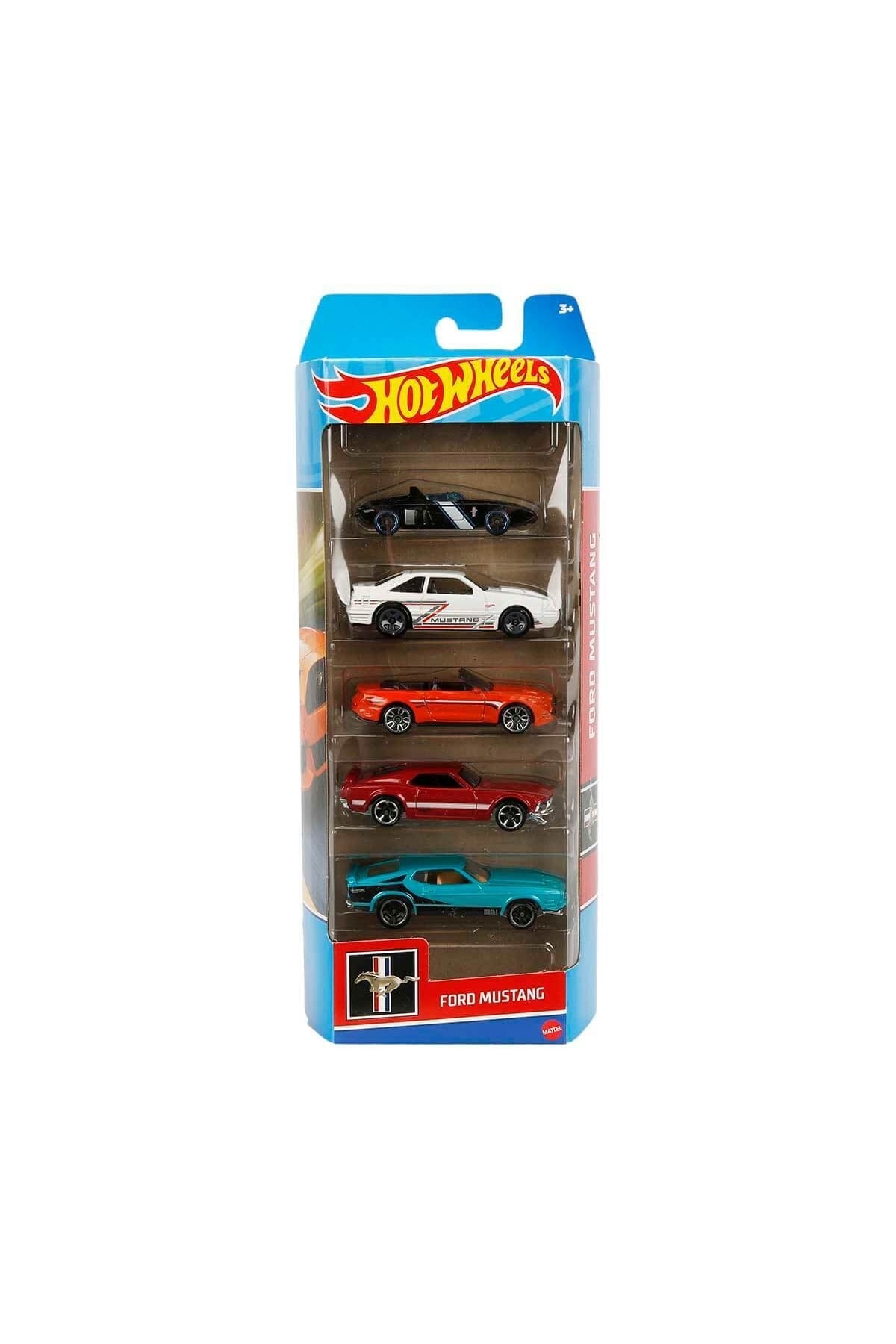 ماشین اسباب بازی مجموعه 5 قطعه فورد موستانگ هات ویلز اورجینال HOT WHEELS
