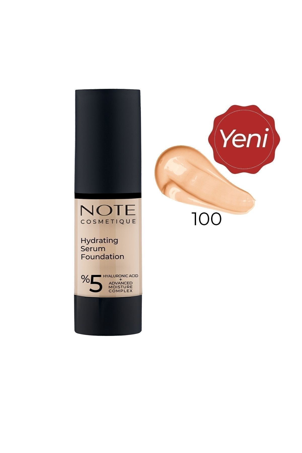 سرم مرطوب کننده و ضد آفتاب SPF 50 با هیالورونیک اسید رنگ بژ NOTE