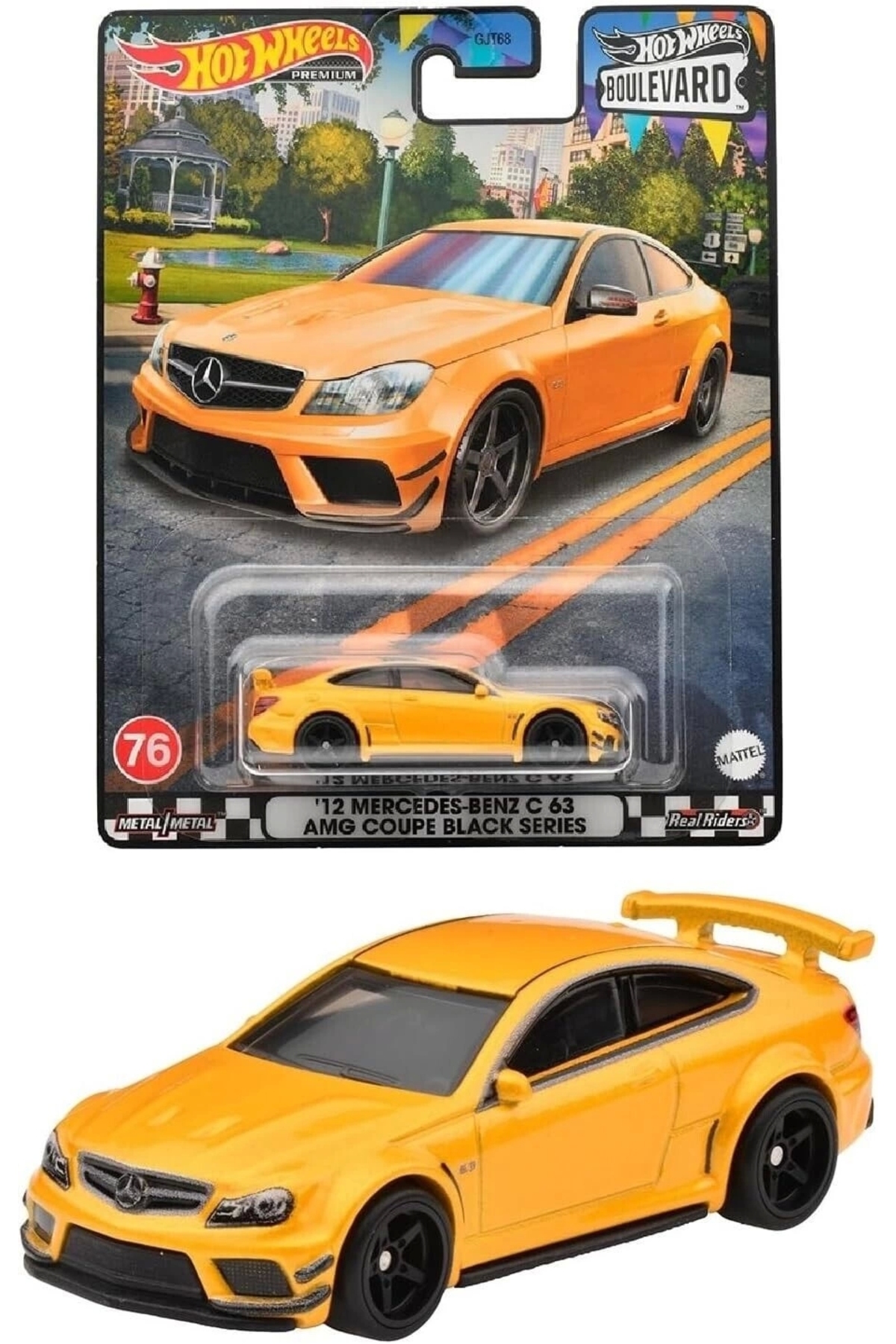مدل خودرو فرهنگ ممتاز MERCEDES BENZ '12 C63 AMG COUPE مشکی SERIES GJT68 HKF23 اورجینال HOT WHEELS