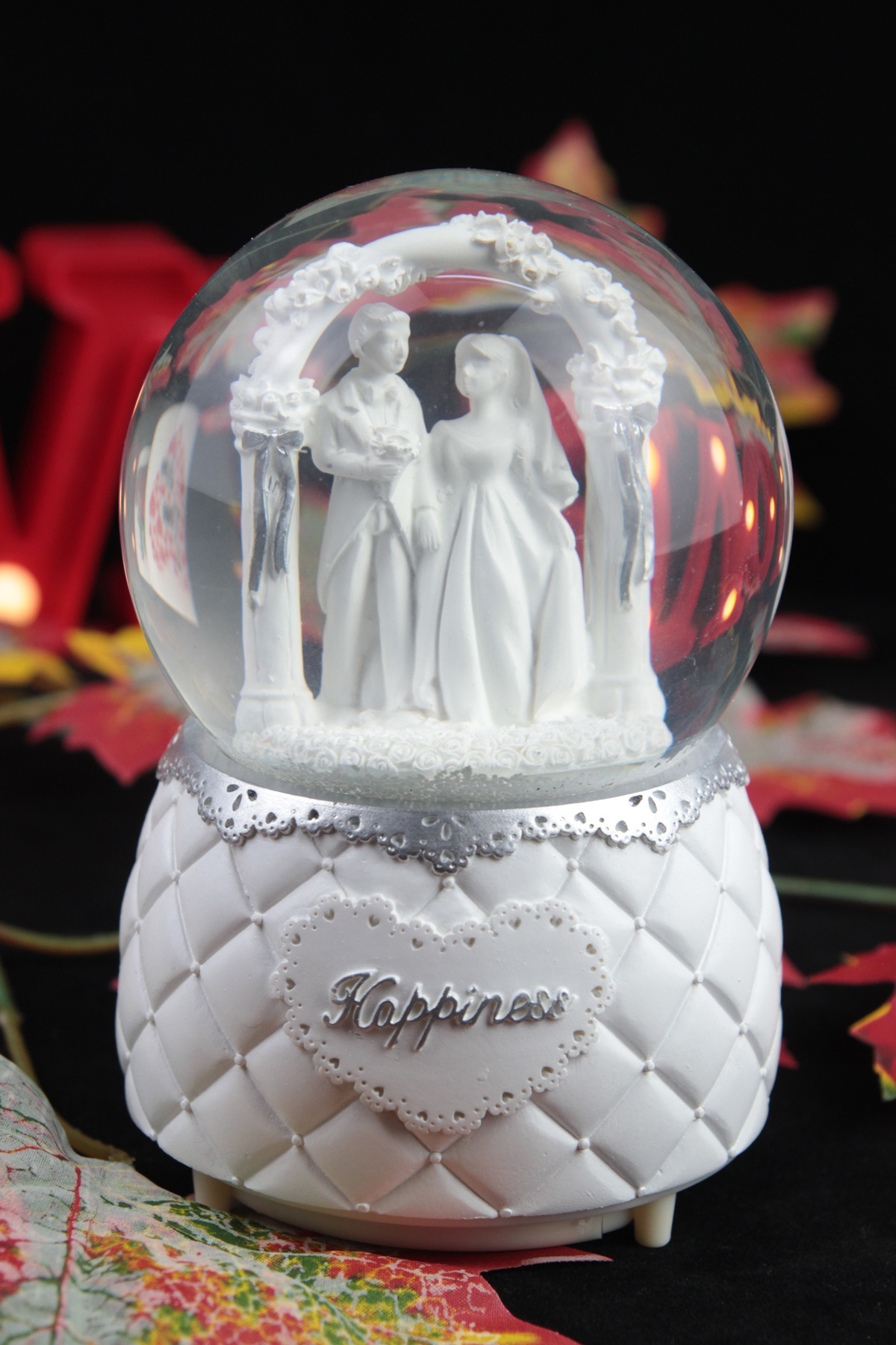 گوی برفی SNOW GLOBE اسپری شده موزیکال سبک هدیه معنادار برای عاشق از ترکیه moryconcept