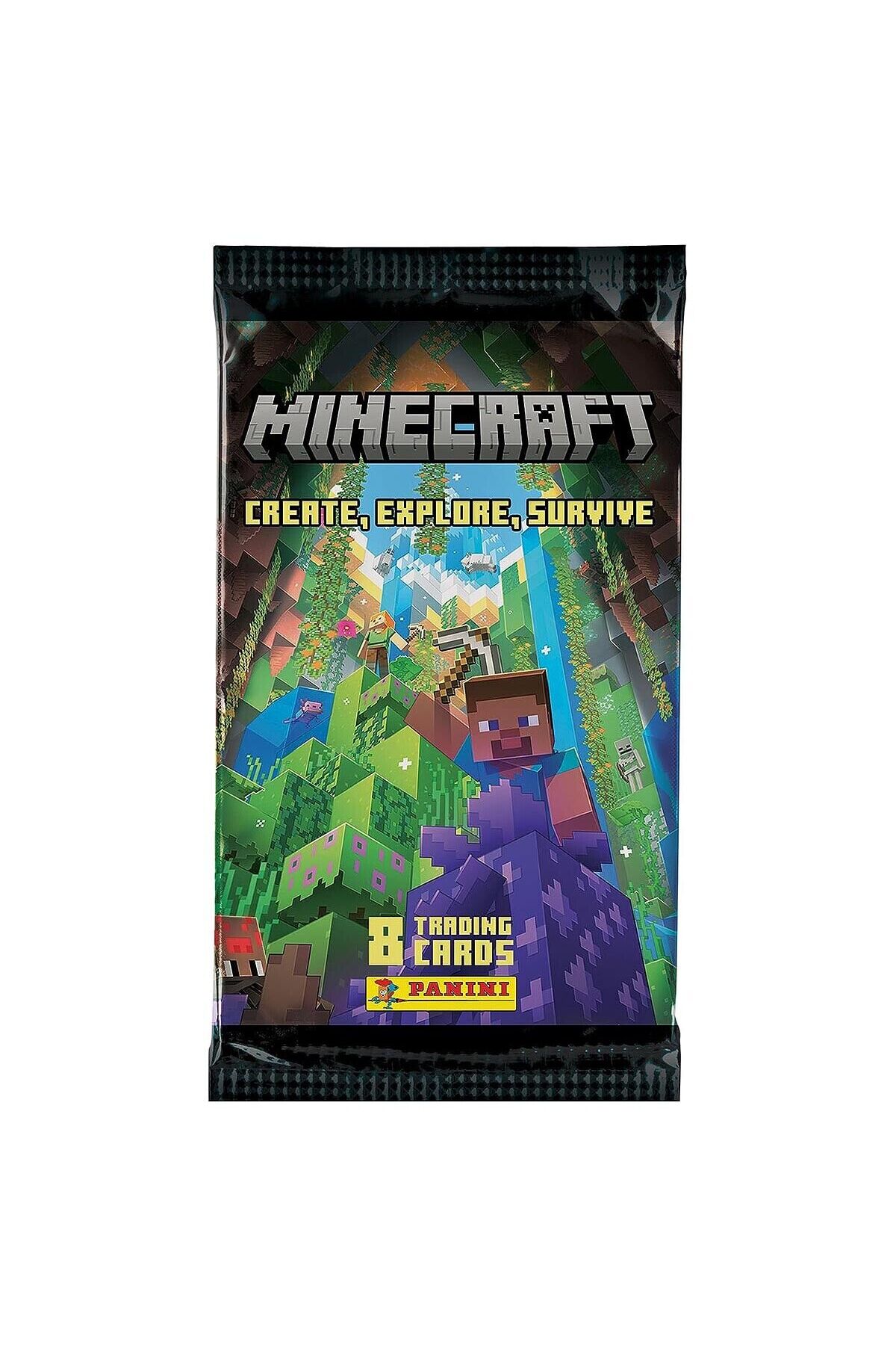 کارت بازی بسته 1 تجاری MINECRAFT 8 Genel Markalar