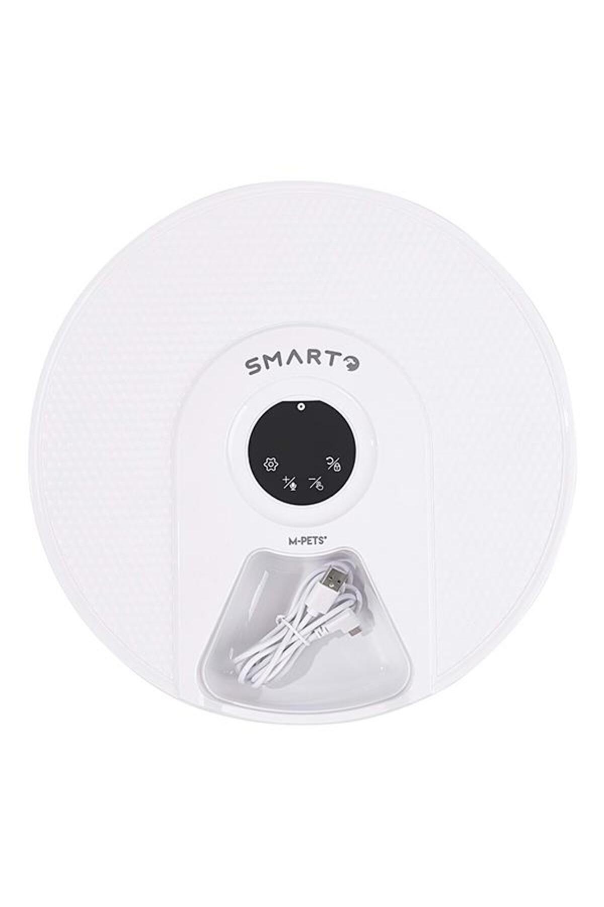 ظرف غذادهی خودکار خنک‌کننده ۶ بخشی ام‌پتس M-PETS Smarto M900 سفید