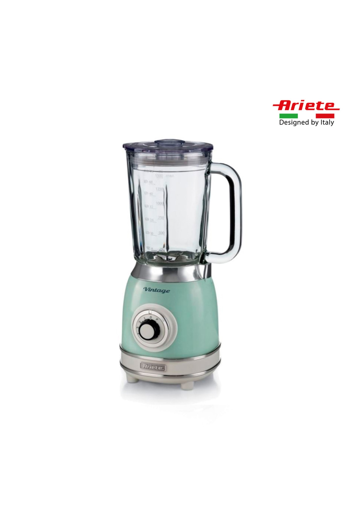 ست مخلوط کن شیشه ای وینتیج 1000 وات سبز اورجینال ARİETE