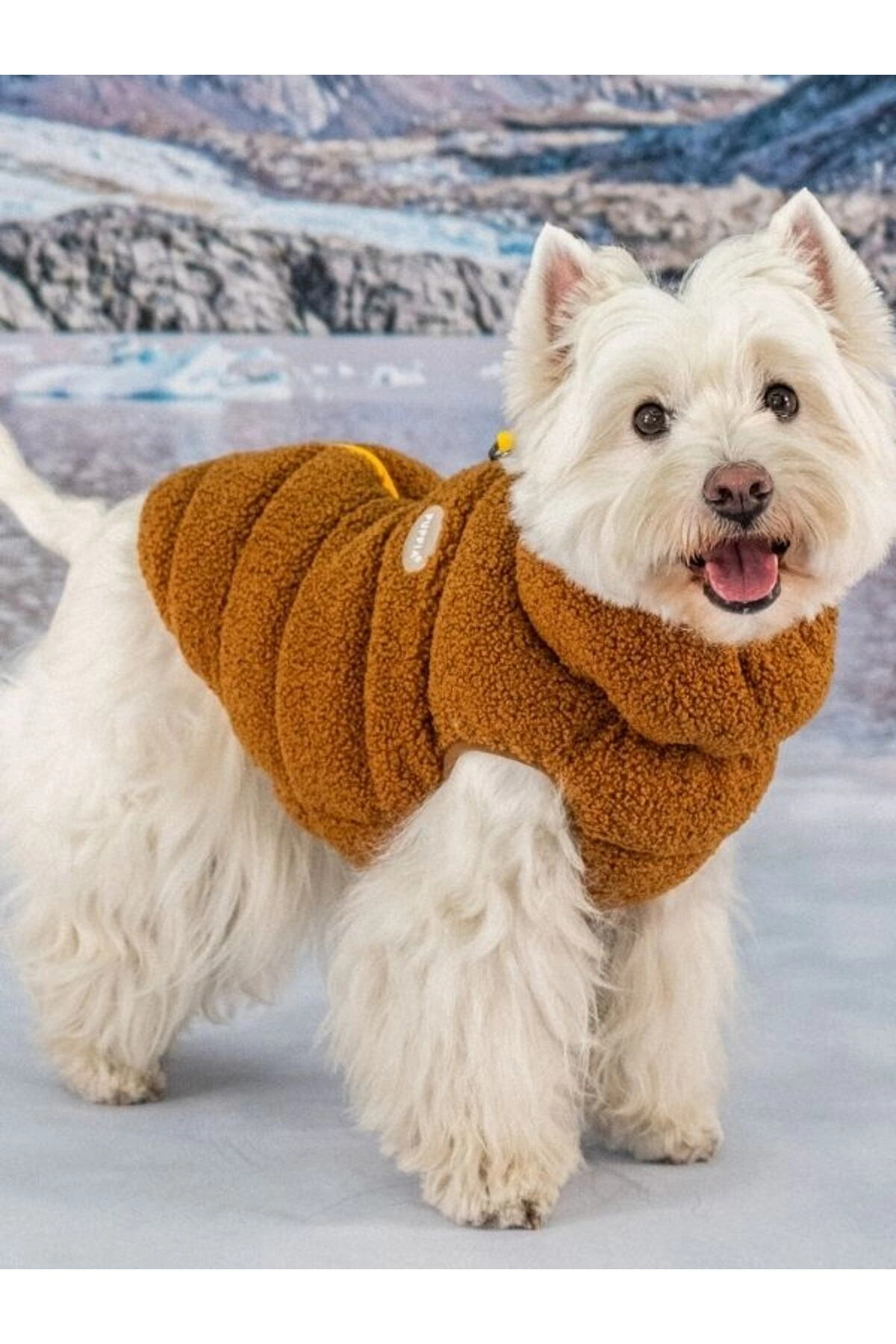 جلیقه پلار سگ پوپیا Puppia Cabin Fleece Vest قهوه‌ای