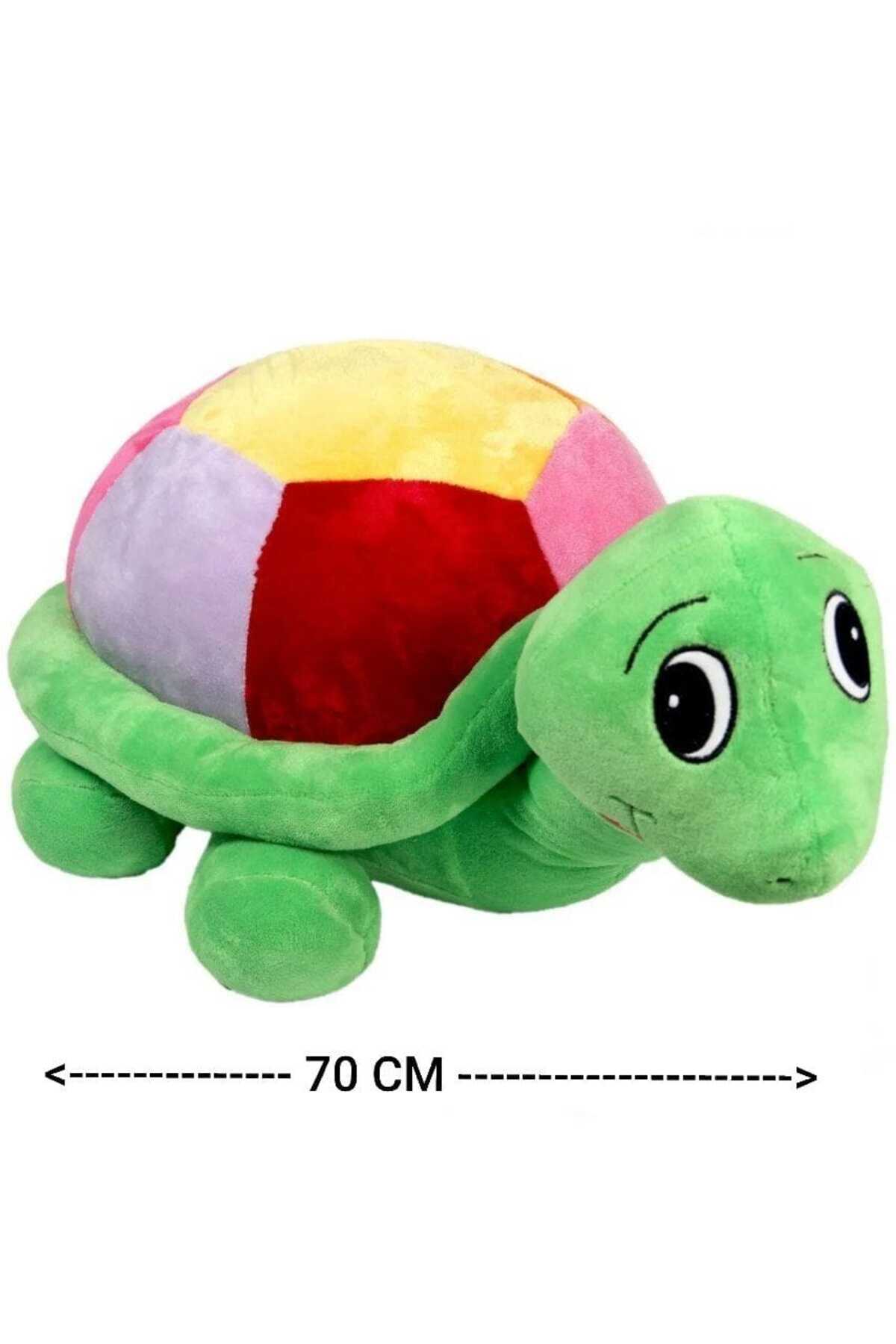 اسباب بازی های پشمی لاک پشت رنگارنگ 70 سانتی متری. GRAN TOYS