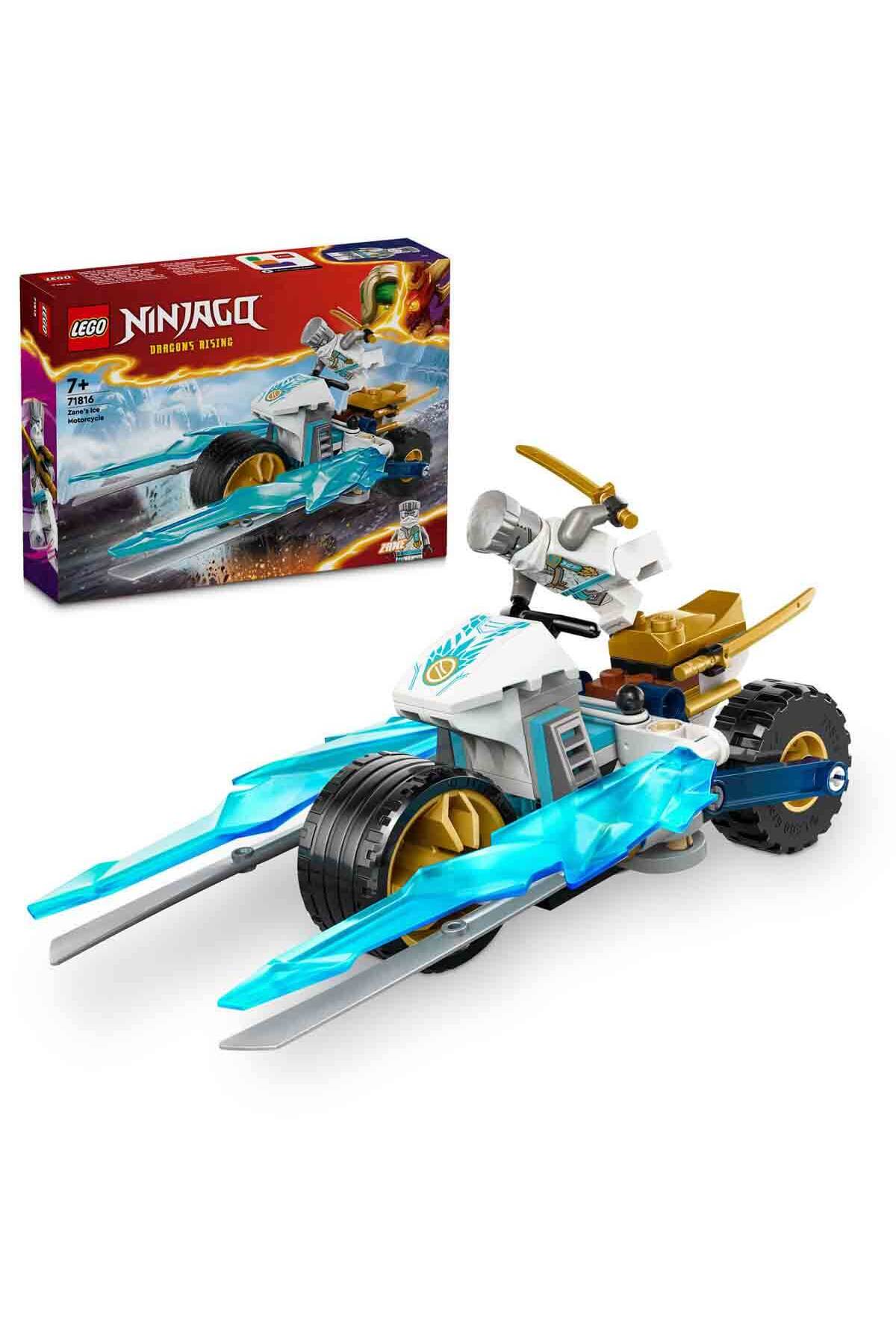 لگو و اسباب بازی های ساخت محور NINJAG O ZANE'S ICE RIDE 71816 شامل مینی فیگور ZANE برای سنین 7 سال به بالا اورجینال LEGO