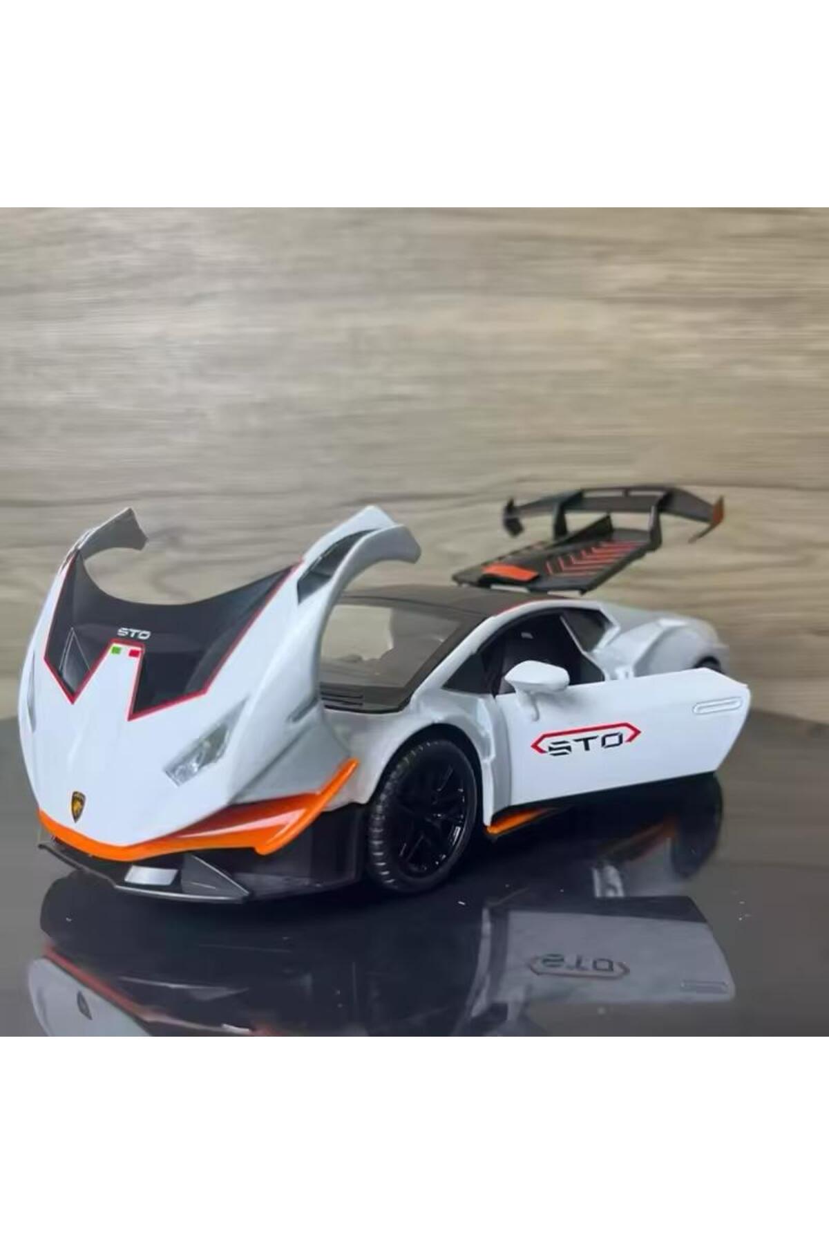 مدل خودرو 1:24 لامبورگینی هوراکان STO DIECAST ماشین درهای باز کننده اورجینال scntoys