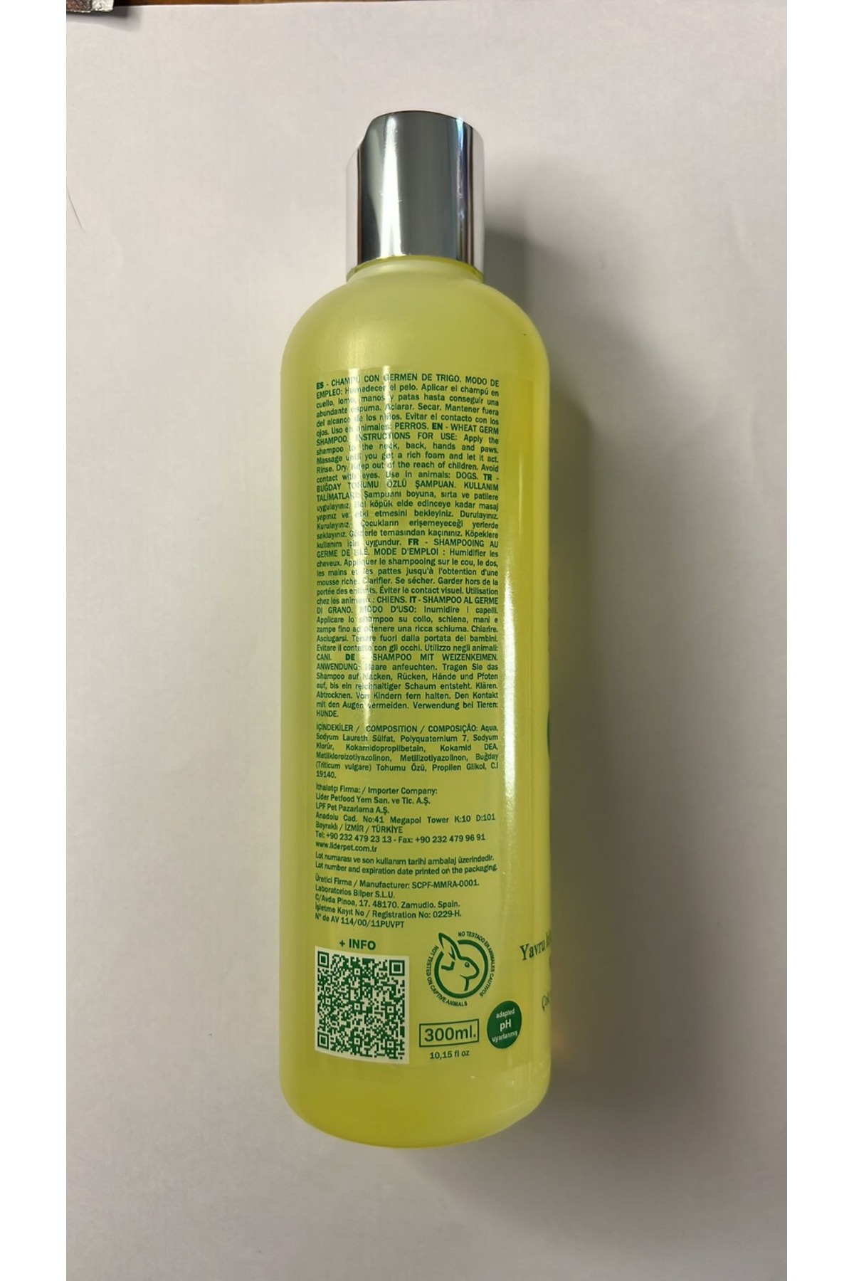 شامپو سگ رفلکس Reflex سری Men For San با عصاره جوانه گندم، ۳۰۰ میلی‌لیتر (MFS-001)