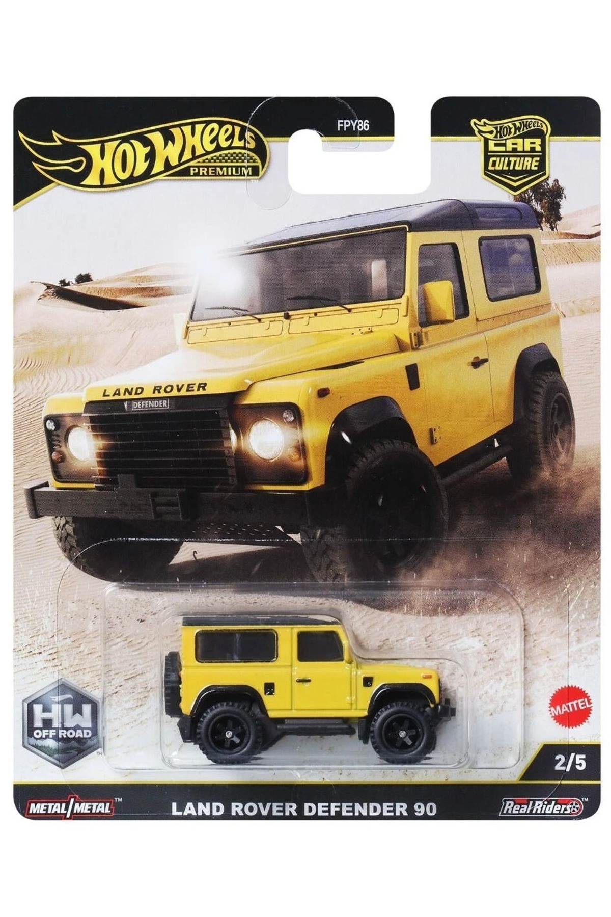 ماشین اسباب بازی PREMIUM HW OFF ROAD 5 SET TOYOTA LAND ROVER FORD SUBARU سری فرهنگ اتومبیل هات ویلز اورجینال HOT WHEELS