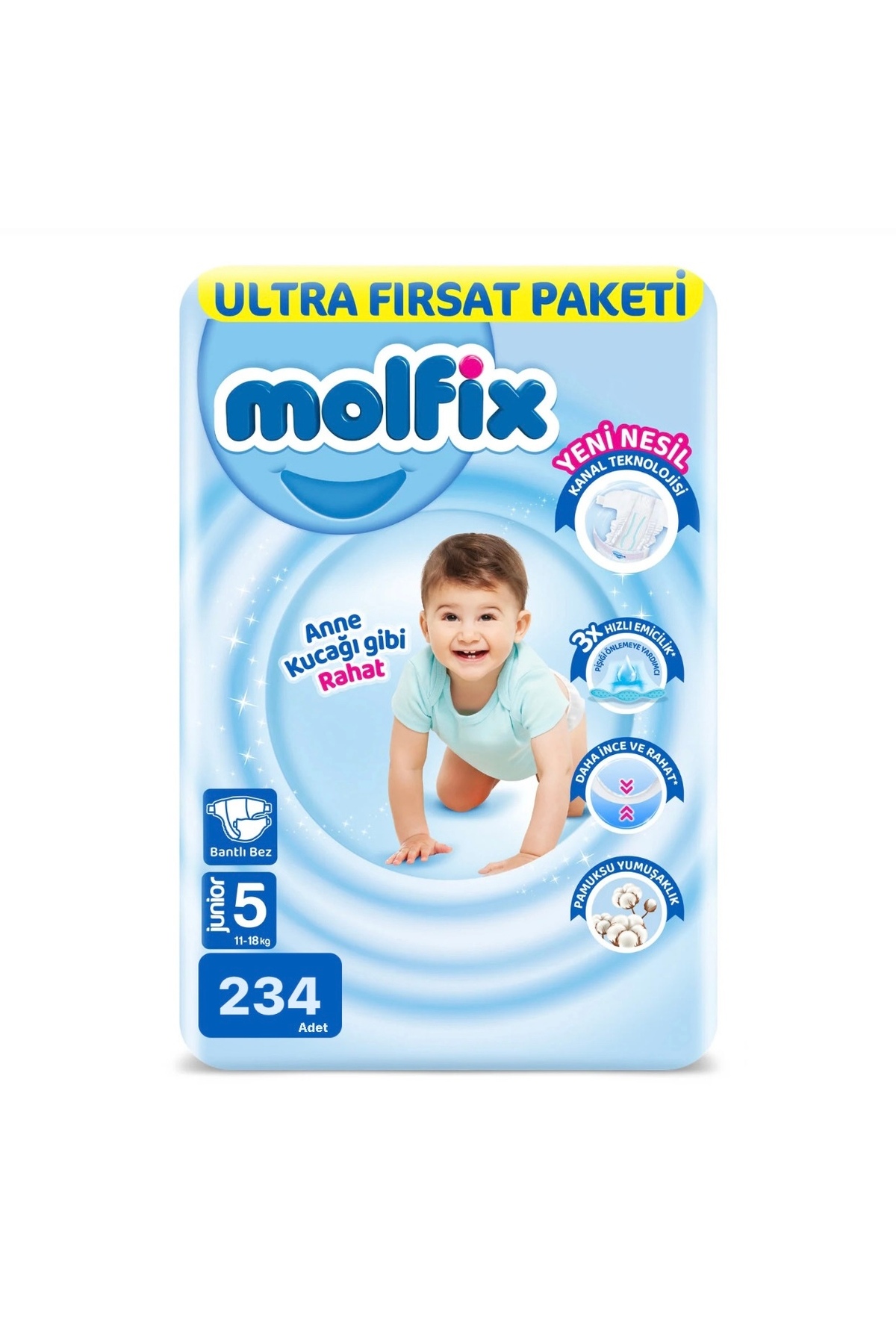 پوشک بچه ULTRA OPPORTUNITY پکیج 5 شماره 234 اورجینال Molfix