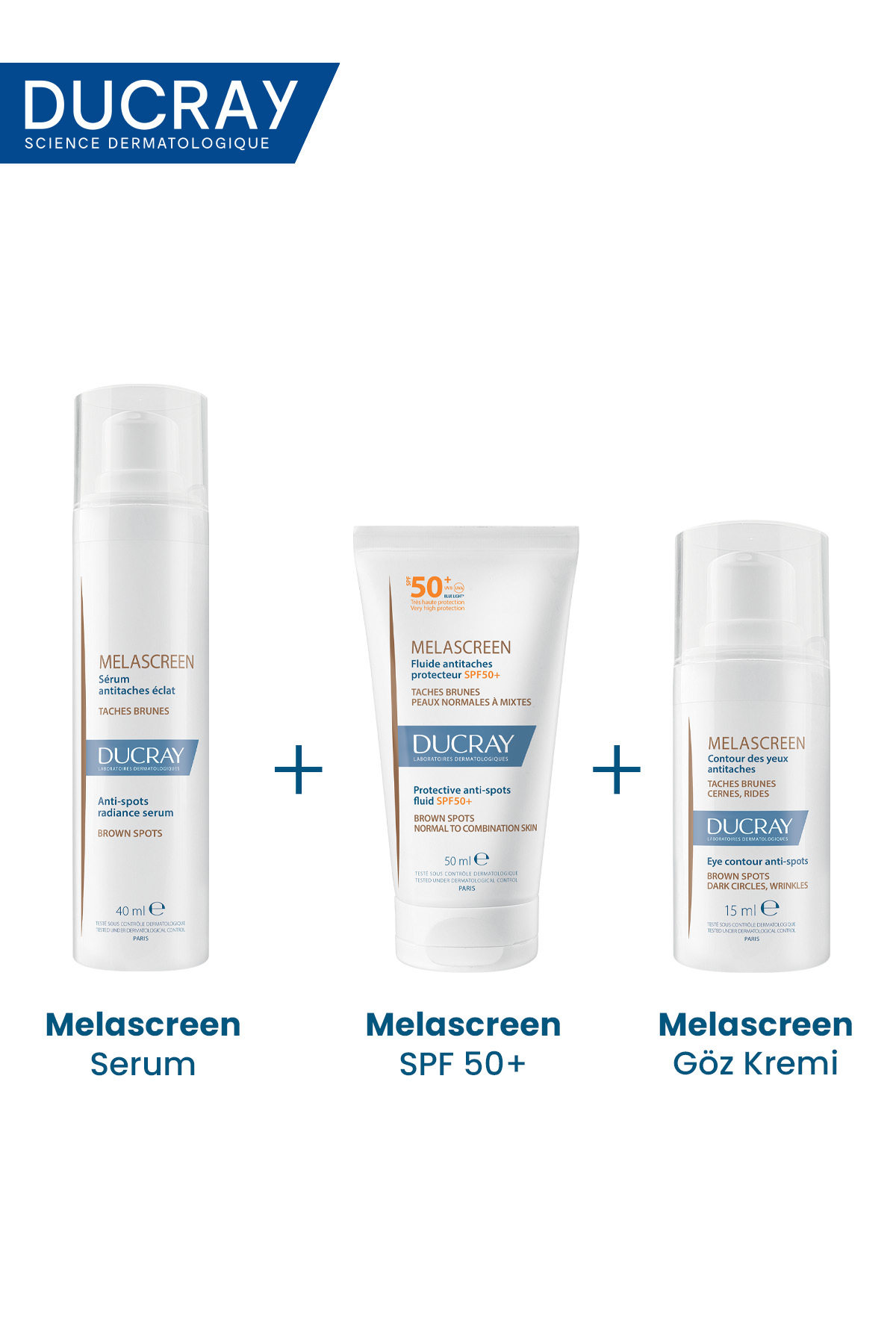 Ducray ضدآفتاب مایع حفاظتی ضد لک‌های پوستی SPF 50 50 میلی لیتر