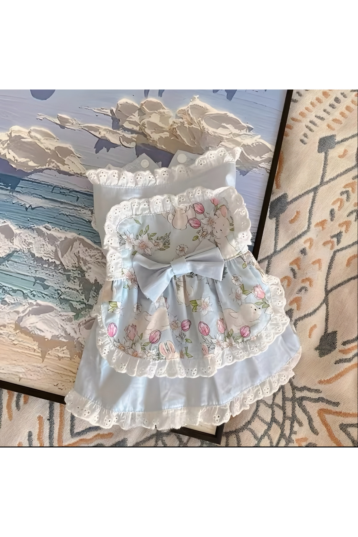 لباس سگ و گربه ماهلا MAHLA مدل ponipum1، آبی