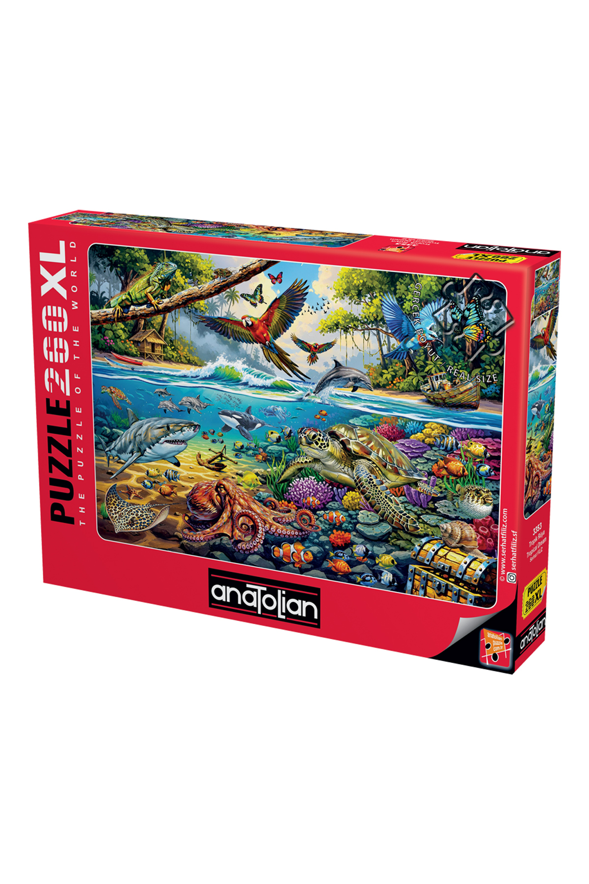 پازل اره منبت کاری مویی 260 XL PIECE TROPICAL DREAM 3353 از ترکیه Anatolian Puzzle