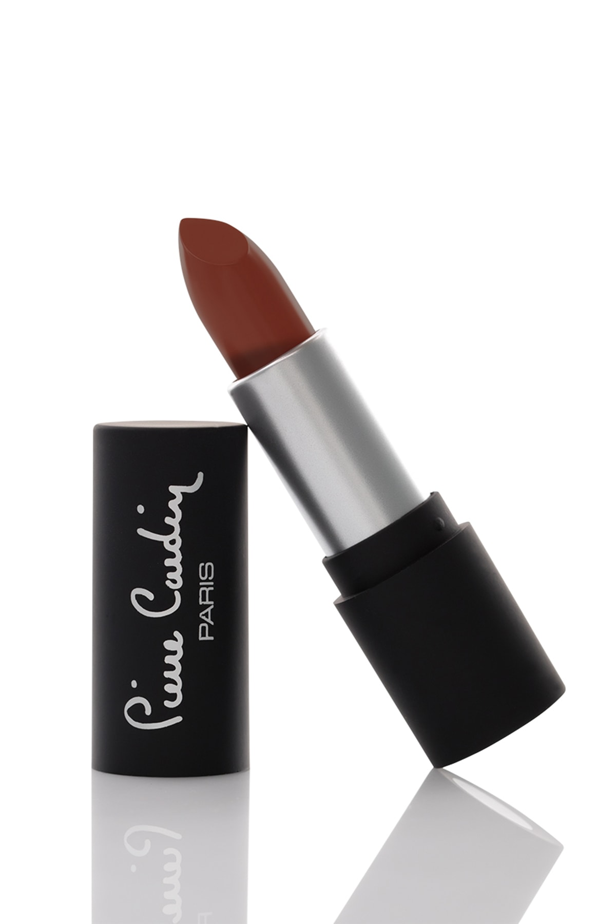 رژ لب مات با لمس شيفون رنگ قهوه‌ای مدل Aurora 184 پیررا کاردین Pierre Cardin