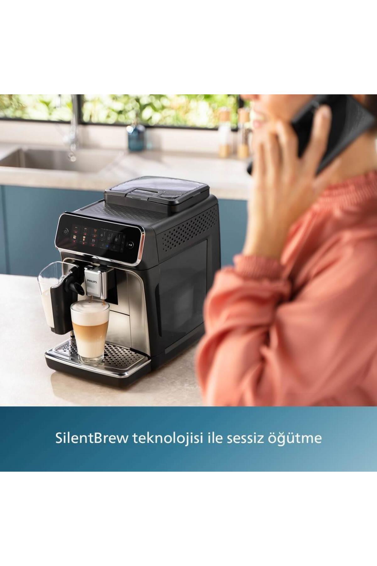 دستگاه اسپرسو و کاپوچینو اسپرسوساز تمام اتوماتیک سری LATTEGO 3300 فیلتر AQUACLEAN 6 نوشیدنی EP3347 90 اورجینال Philips