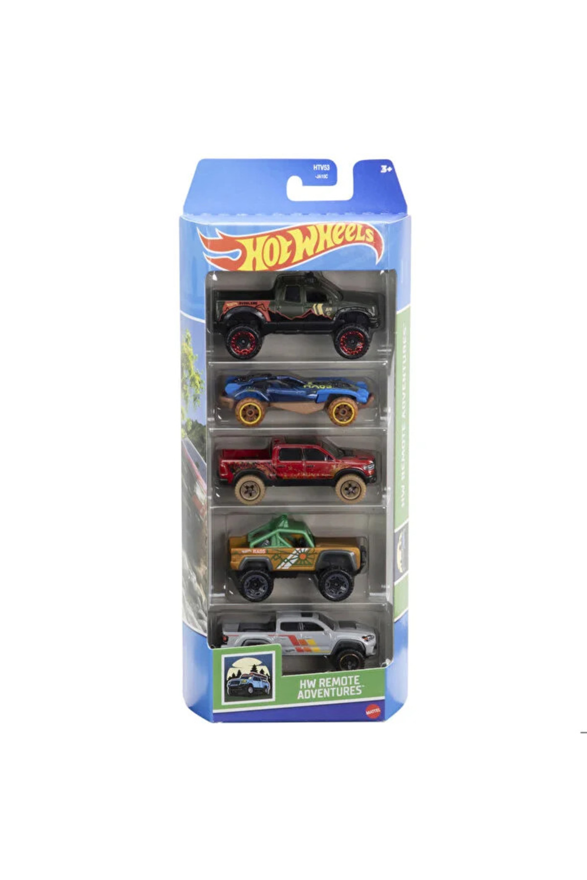 ماشین اسباب بازی پنج ماجراهای از راه دور HW مجموعه HT HTV53 هات ویلز اورجینال HOT WHEELS