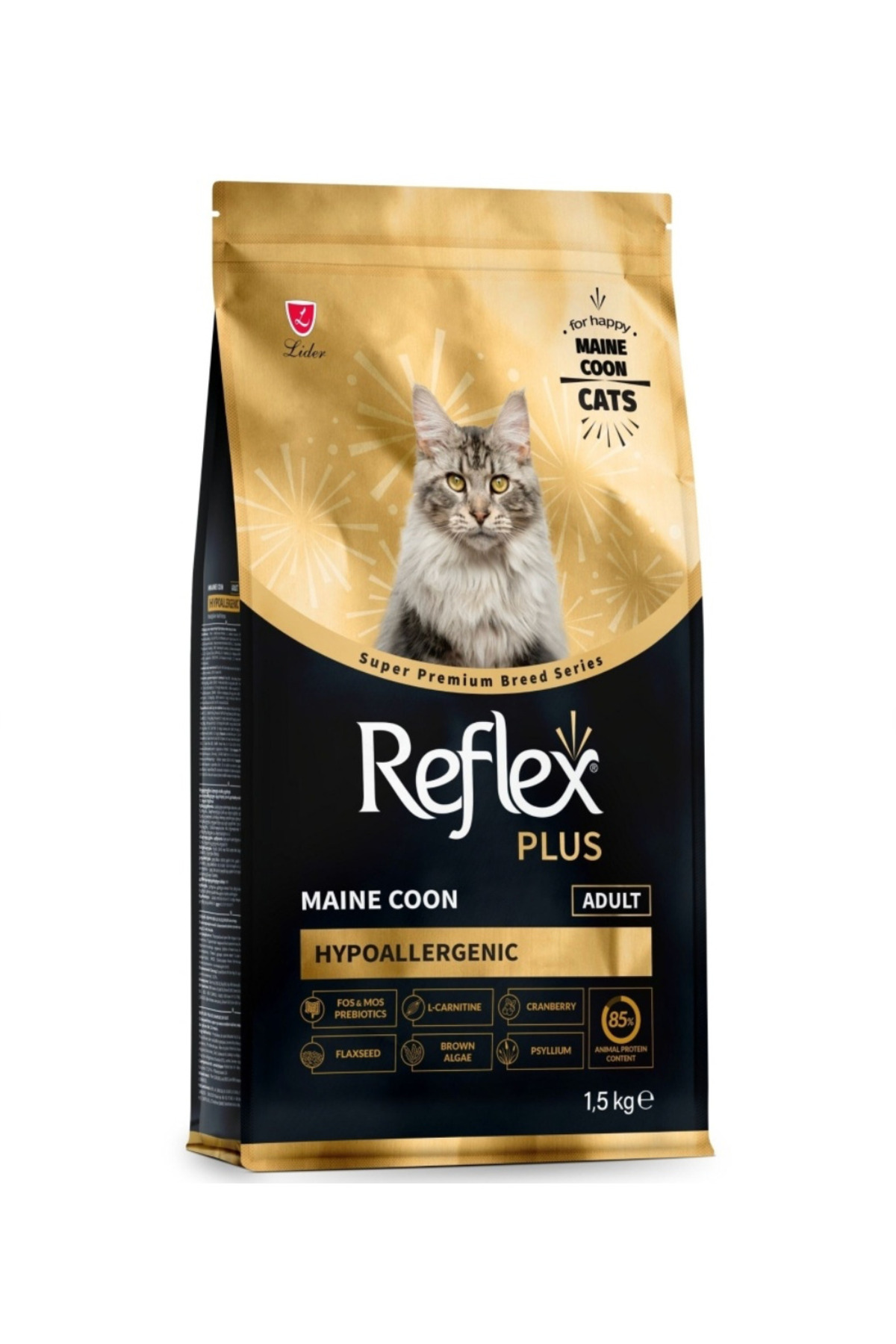 غذای خشک گربه بالغ مین‌کون ۱٫۵ کیلوگرمی رفلکس Reflex Plus 1,5kg