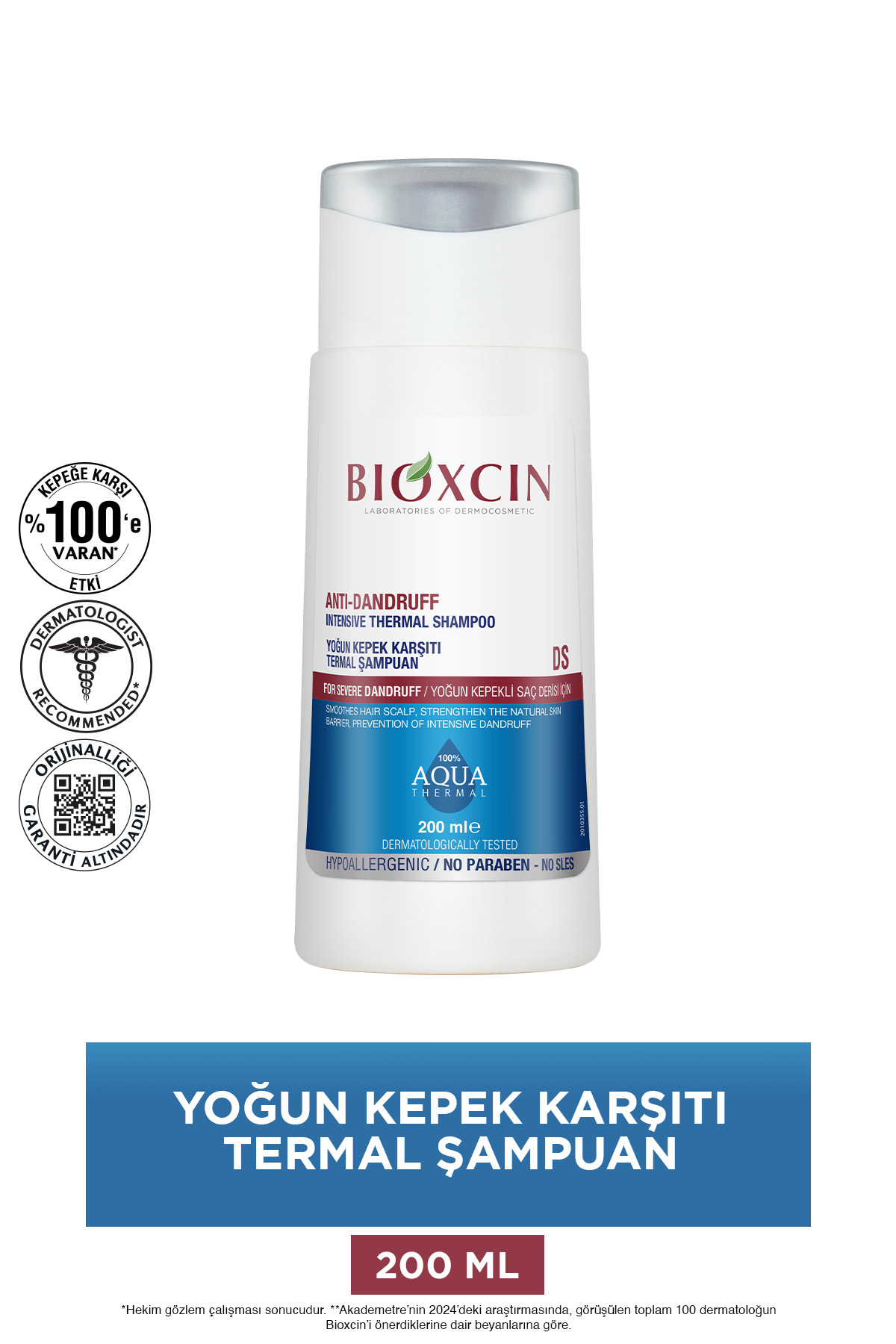 Bioxcin شامپو ضد شوره آب گرم آکواترمال مکمل DS 200 میلی لیتر