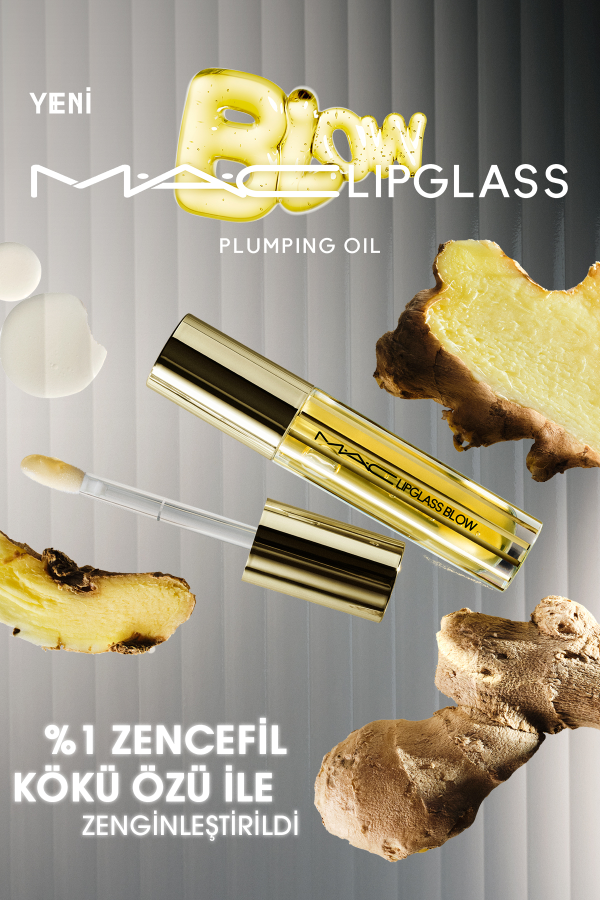 براق کننده لب روغن لخته شده لیوان زنجبیل Mac