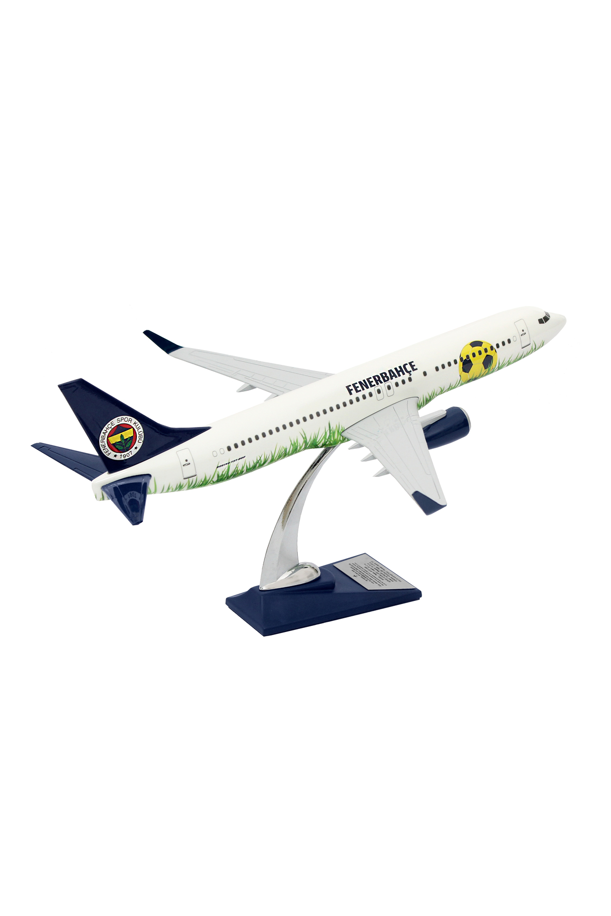 مدل خودرو هواپیمای طراحی ورزشگاه دارای مجوز فنرباغچه ZEKUP BOEING 737 800 1 100 SCALE اورجینال Fenerbahçe