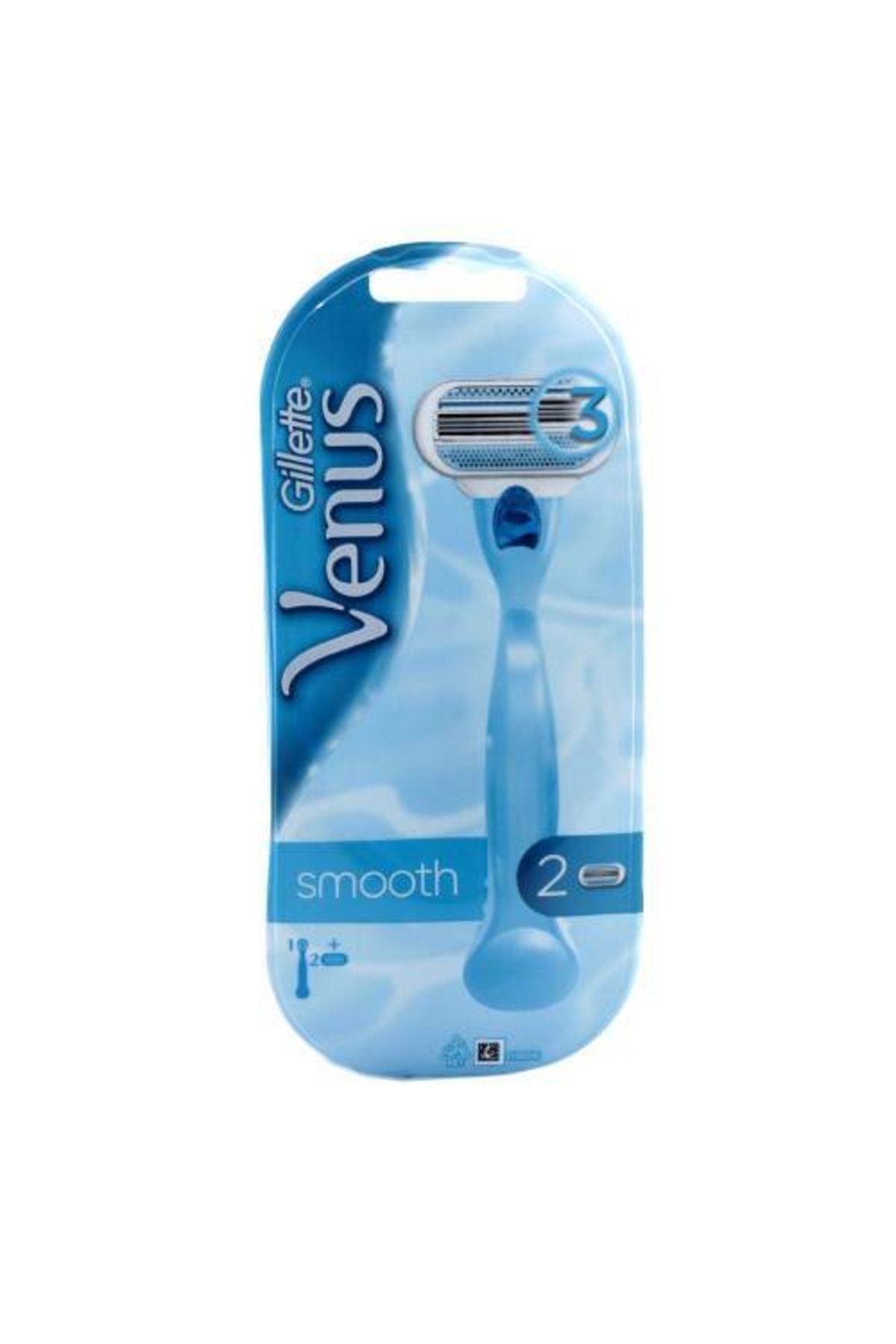 تیغ اصلاح زنانه مدل Smooth با رنگ سفید و کیفیت عالی گیلاتا وانوس Gillette Venus