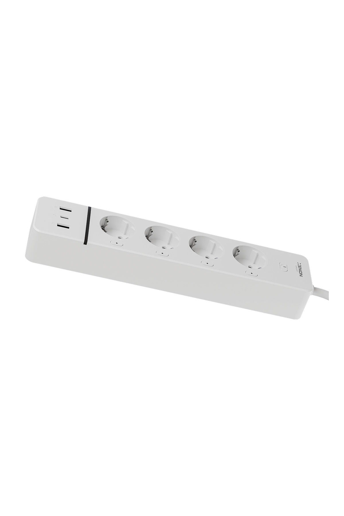 چندراهی هوشمند وای‌فای زنون اسمارت Xenon Smart مدل X7087، با ۴ پریز و ۳ درگاه USB