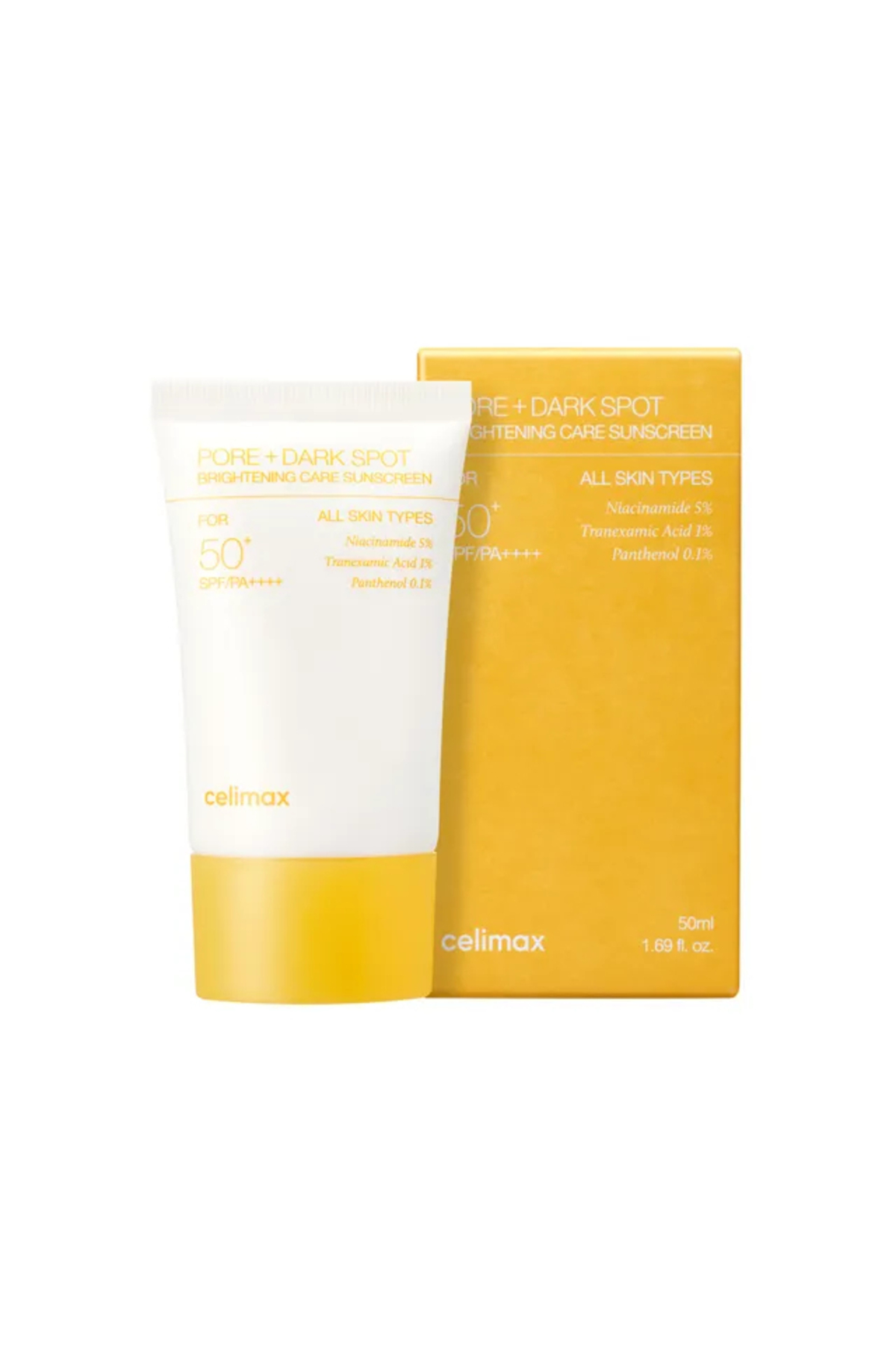 کرم ضد آفتاب صورت روشن کننده لکه های تیره منافذ SPF50 PA 50ML لک Celimax