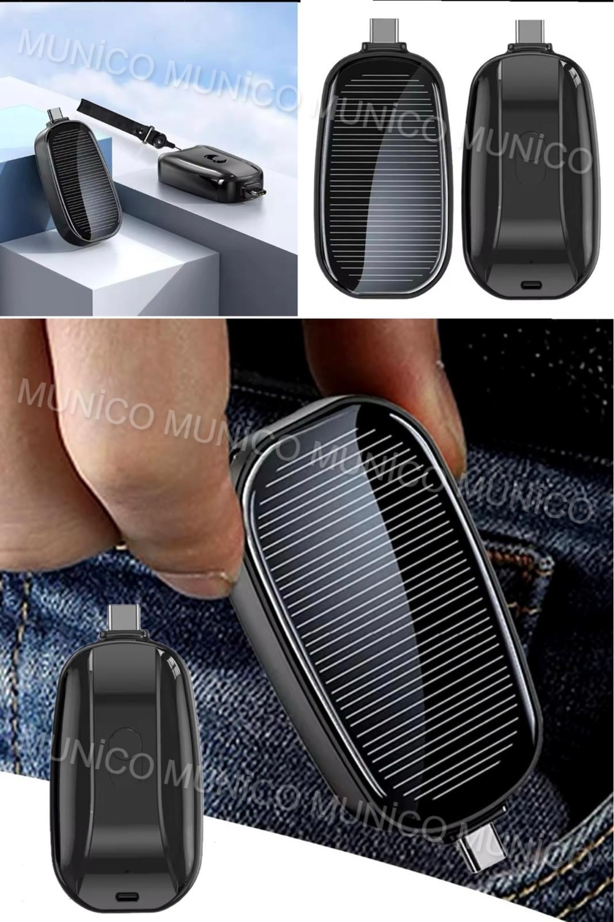 پاوربانک شارژر آیفون با انرژی خورشیدی BMW KEY APPEARANCE برای گوشی های موبایل کیفیت اورجینال Genel Markalar