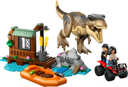 مجموعه ساختنی لگو LEGO ژوراسیک ورلد Jurassic World مدل 76975، فرار تی‌رکس، ۱۹۹ قطعه