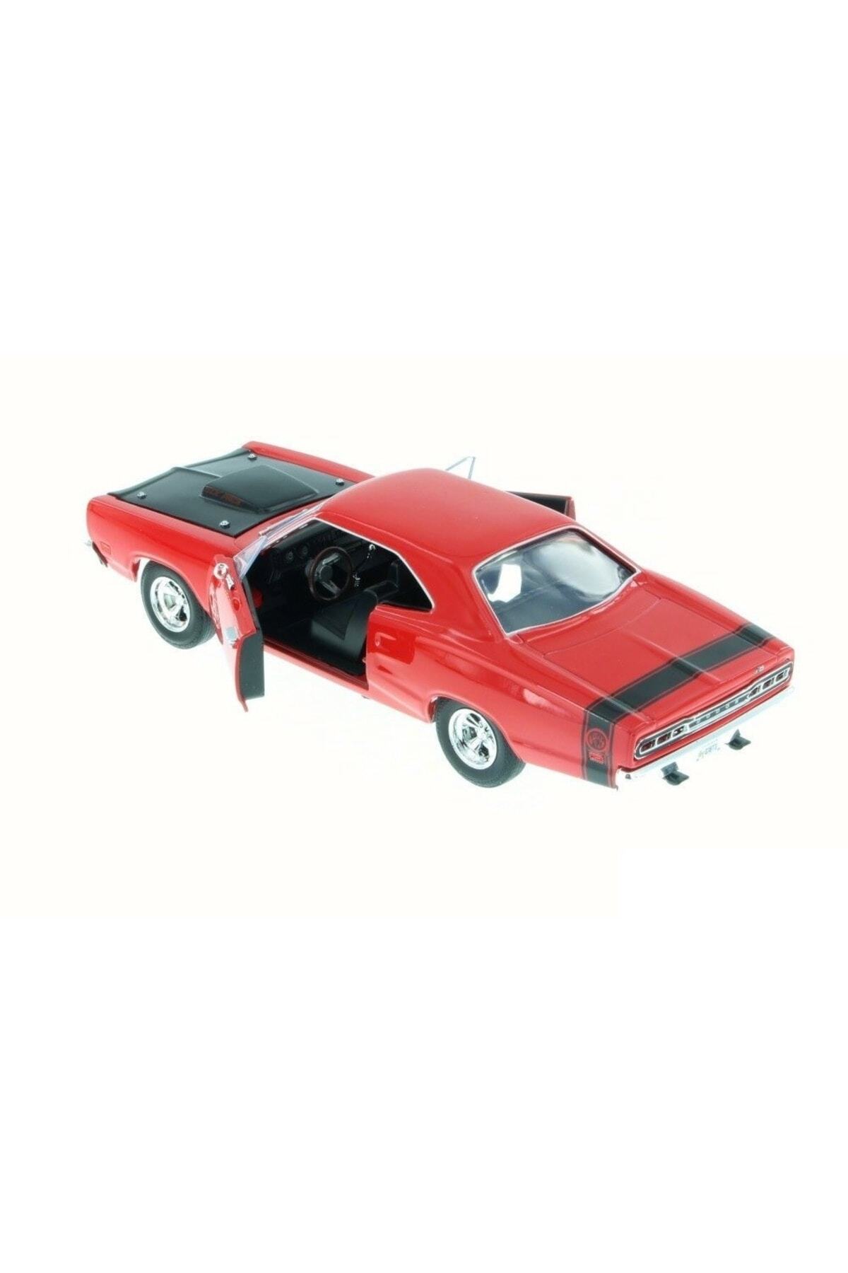 مدل خودرو موتورمکس 1969 دوج کورونت سوپر بی 1 24 ماشین قرمز اورجینال Motor Max
