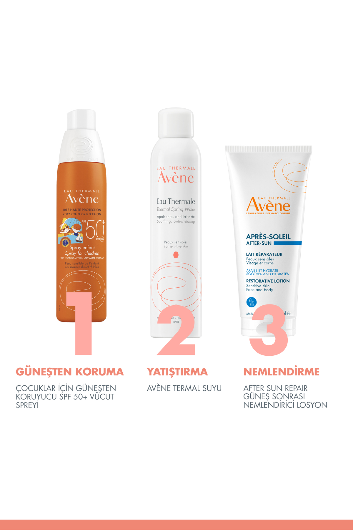 Avene ضدآفتاب SPF 50+ برای کودکان اسپری 200 میلی لیتر