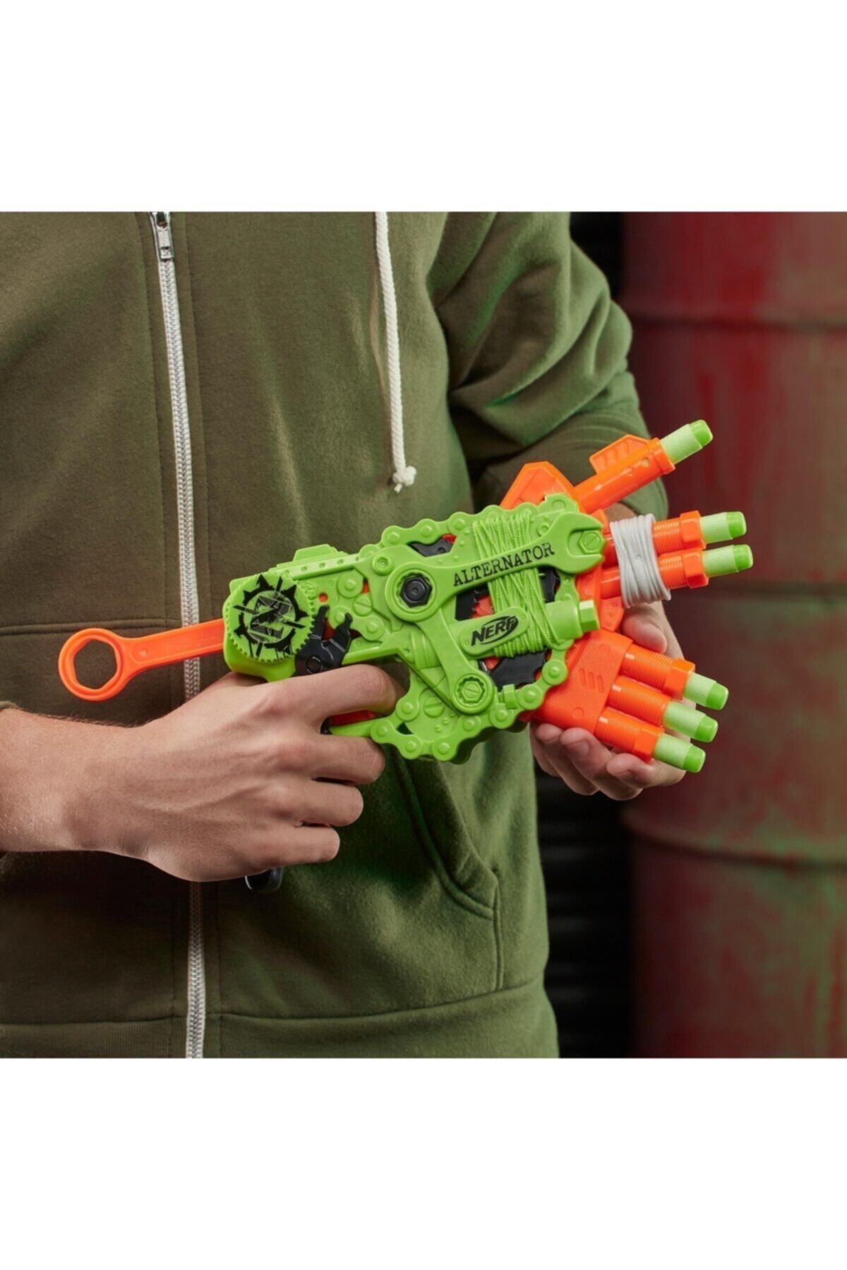 تفنگ های اسباب بازی و آب ZOMBIE ALTERNATOR 1 2 3 DARTS NERF WEAPON E6187 نرف اورجینال Nerf