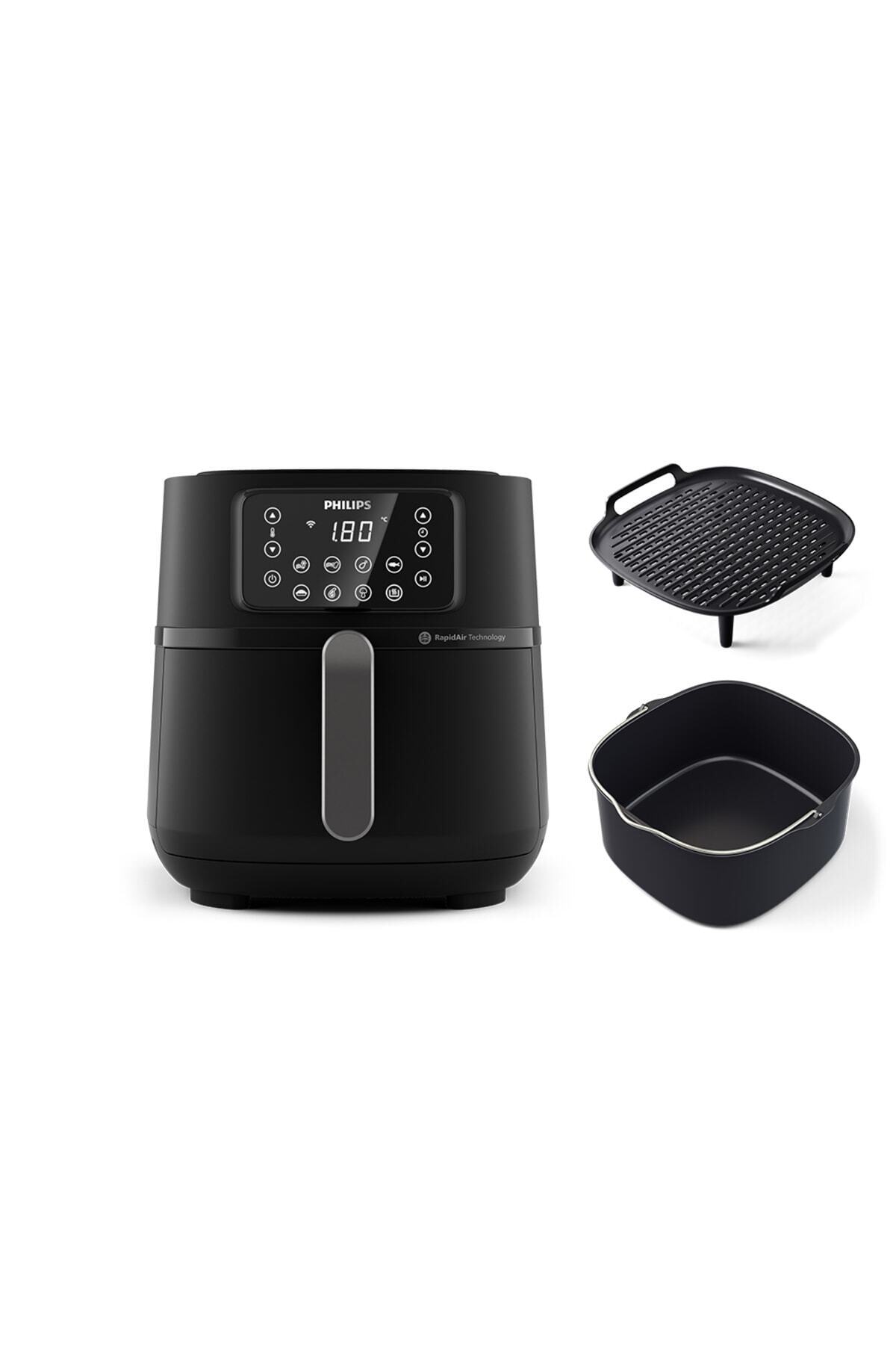 سرخ کن هدایای سینی پخت و پز بشقاب کباب AIRFRYER 5000 SERIES XXL HD9285 96 با اتصال WI FI اورجینال Philips