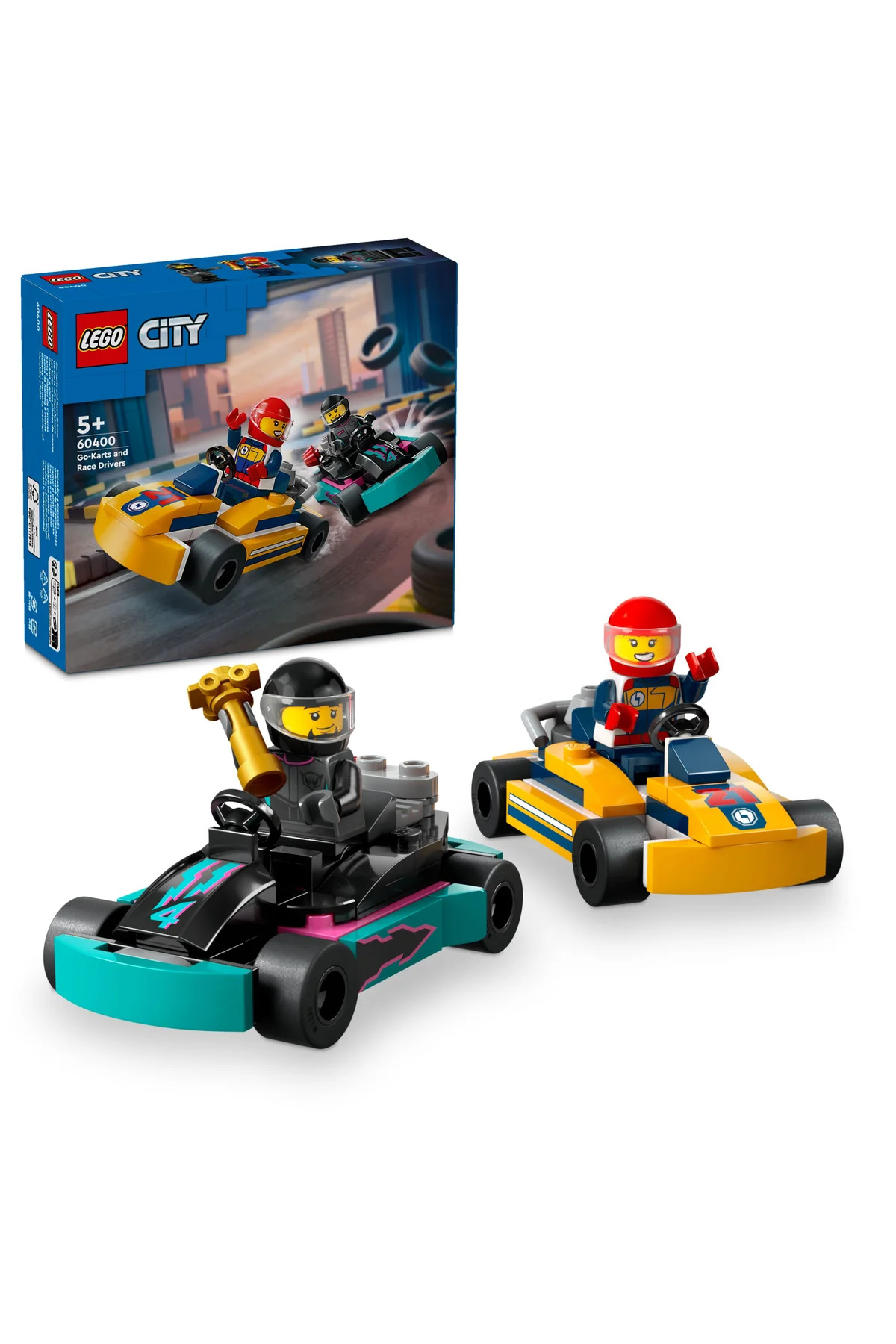 LEGO مجموعه ساخت وسایل نقلیه شهری و رانندگان مسابقه‌ای 60400 5 سال و بالاتر