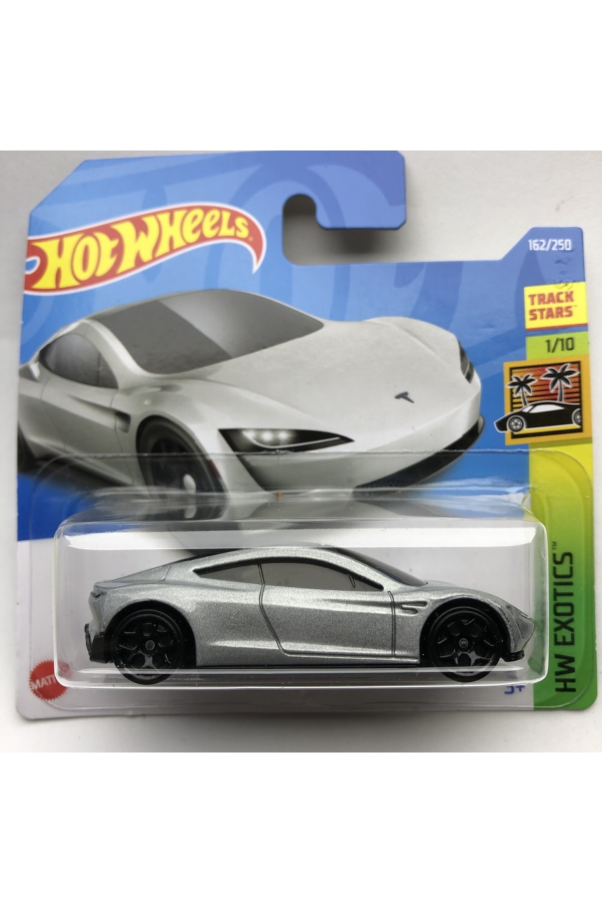 ماشین اسباب بازی 2022 جدید NEW TESLA ROADSTER SILVER 1:64 SCALE HOTWHEELS BRAND 1 10 از ترکیه HOT WHEELS