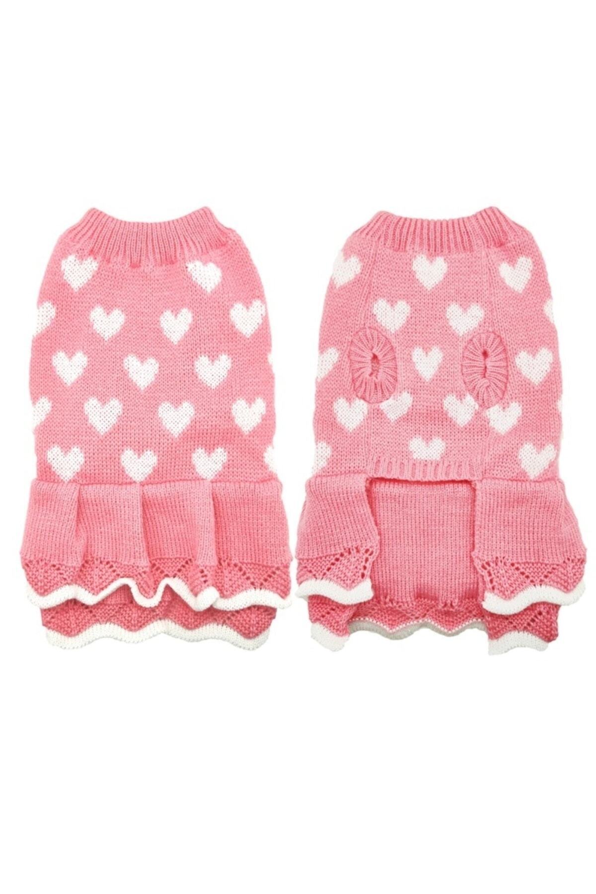 پیراهن صورتی طرح قلب سگ و گربه دولچه پتس Dolce Pets مدل DE007