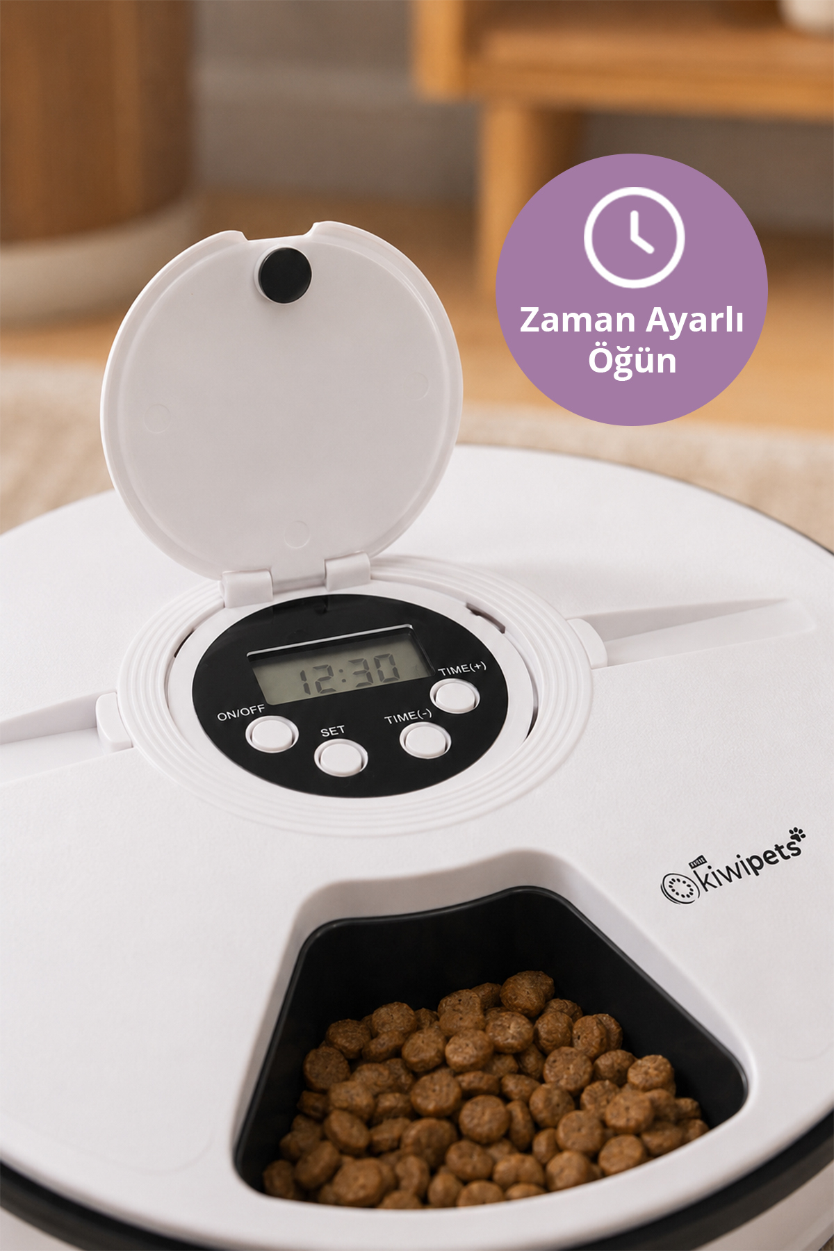 ظرف غذای زمان‌دار خودکار گربه و سگ کیوی Kiwi KPF-10521