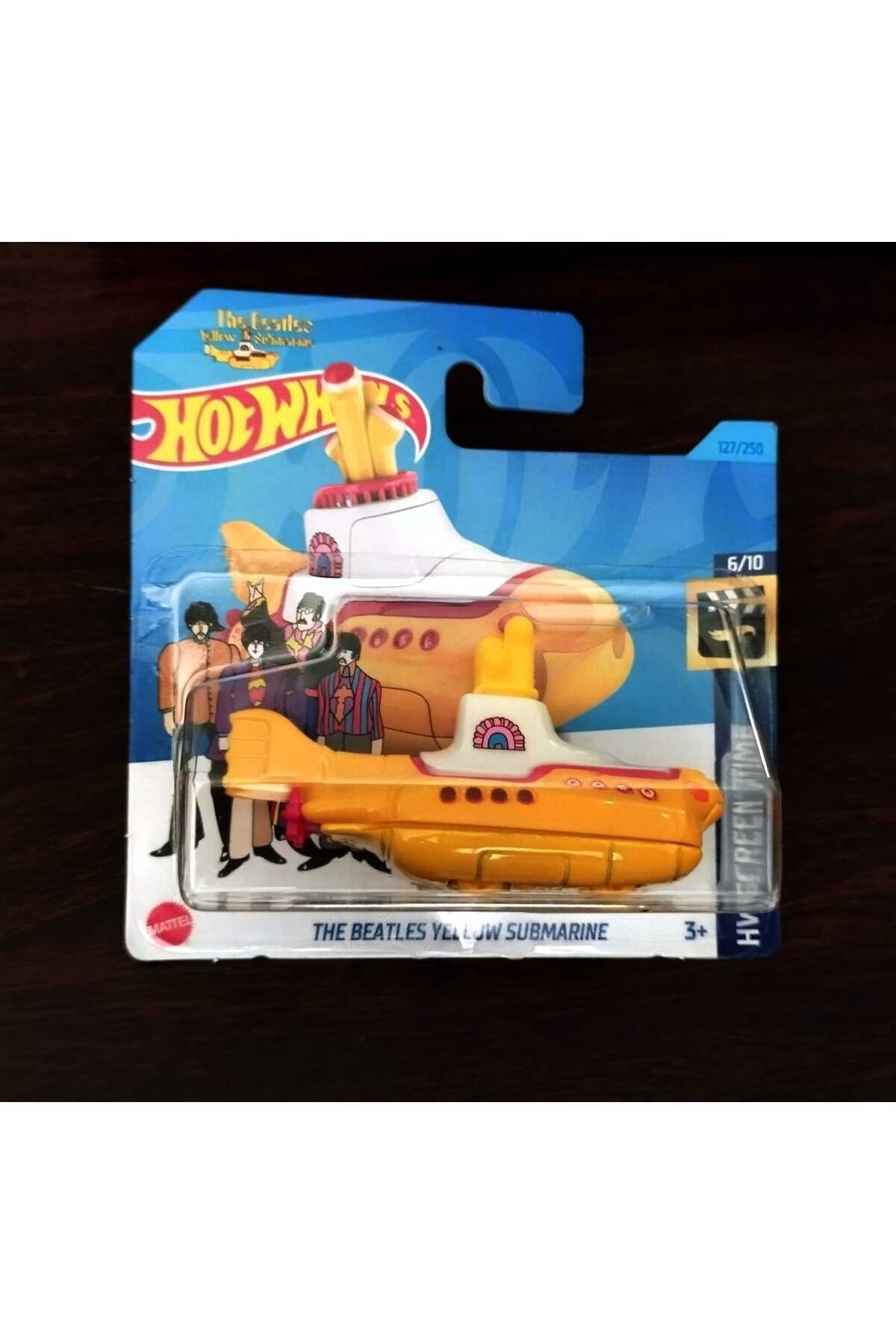 ماشین اسباب بازی زیردریایی زرد BEATLES HKH12 N521 هات ویلز اورجینال HOT WHEELS