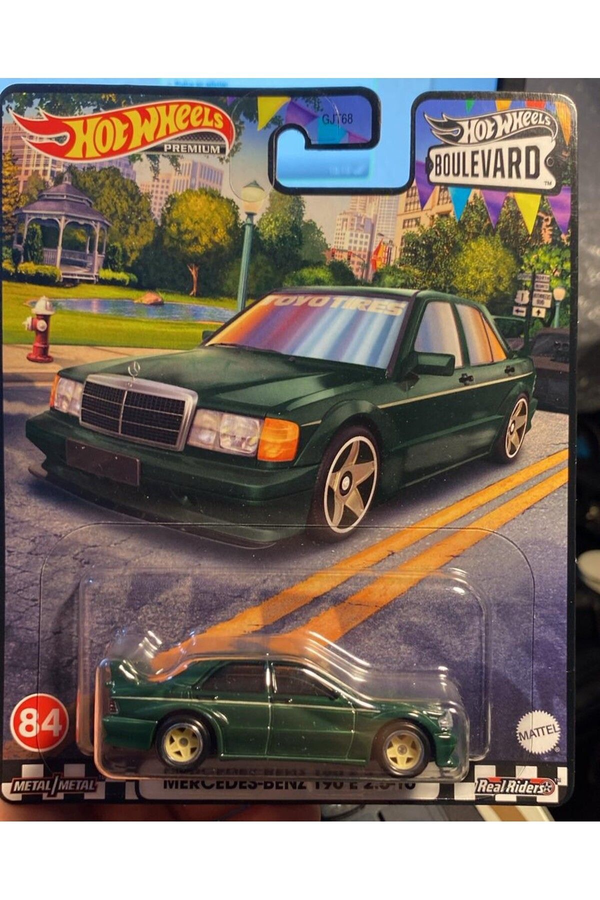 ماشین اسباب بازی مرسدس بنز 190 E 2.5 16 بلوار 1:64 SCALE HOTWHEELS PREMIUM از ترکیه HOT WHEELS