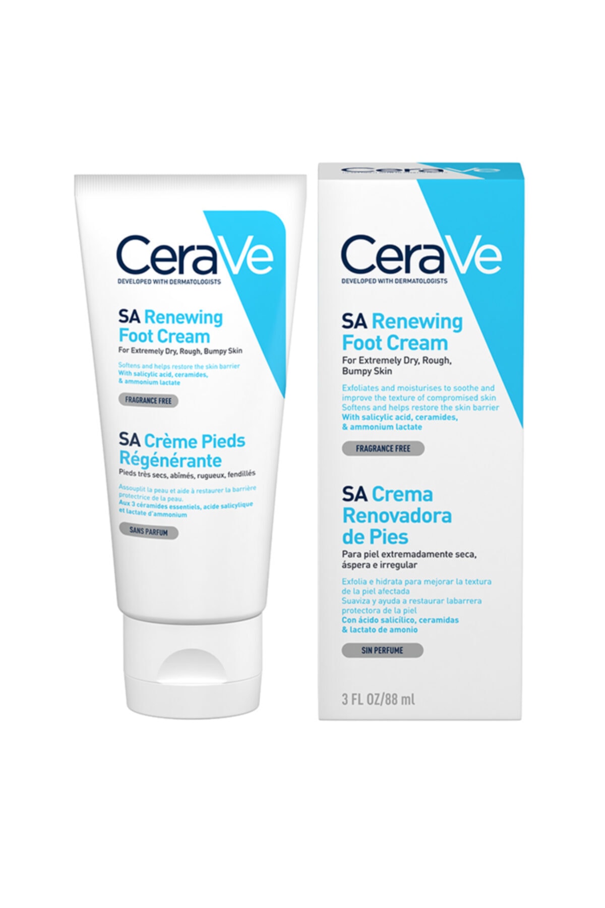 CeraVe پاکنده کننده کرم پا ۸۸ میلی لیتر
