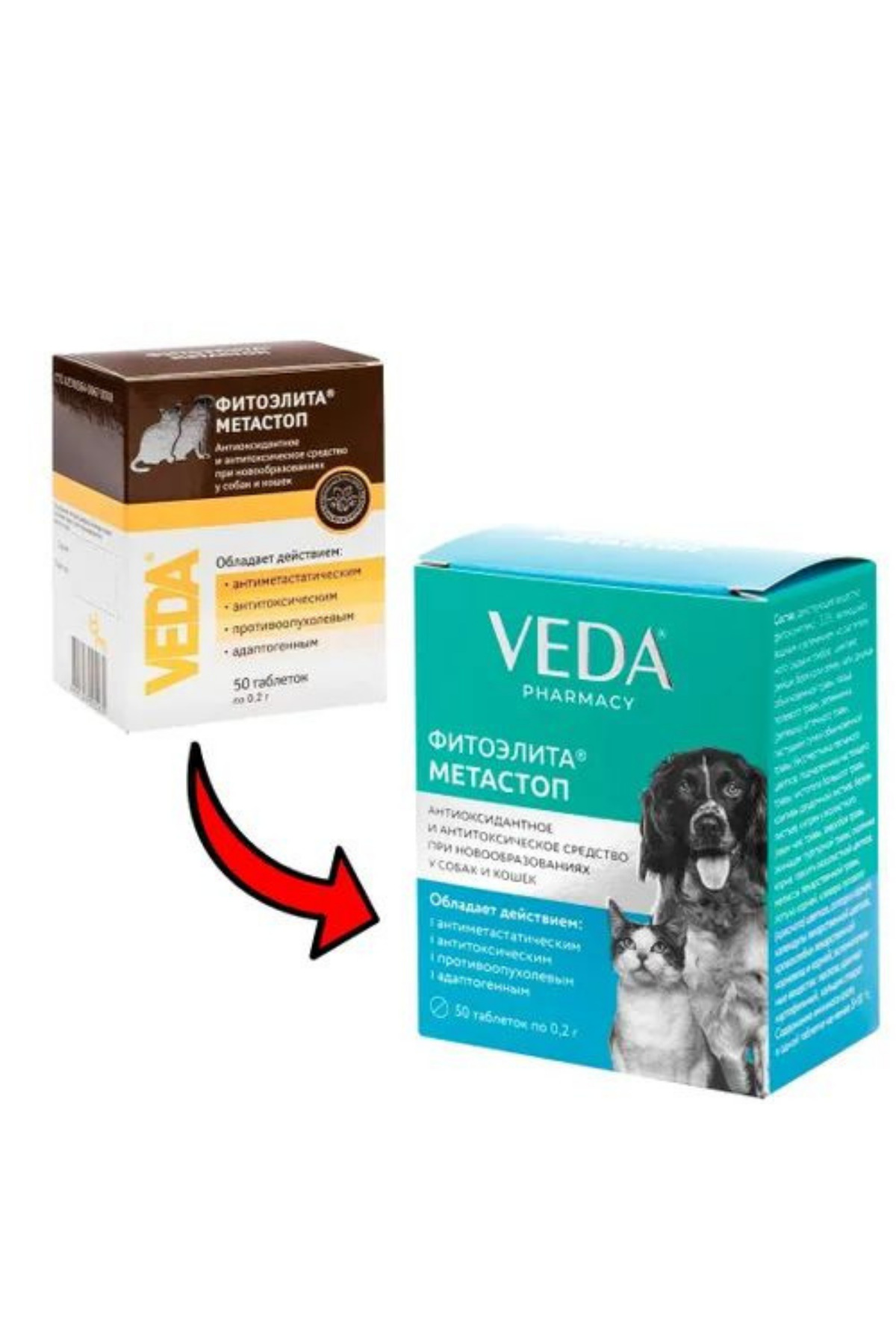 قرص ویتامین گربه وداوت Vedavet Veda Phytoelite Metastop، تاریخ انقضا ۰۴.۲۰۲۷