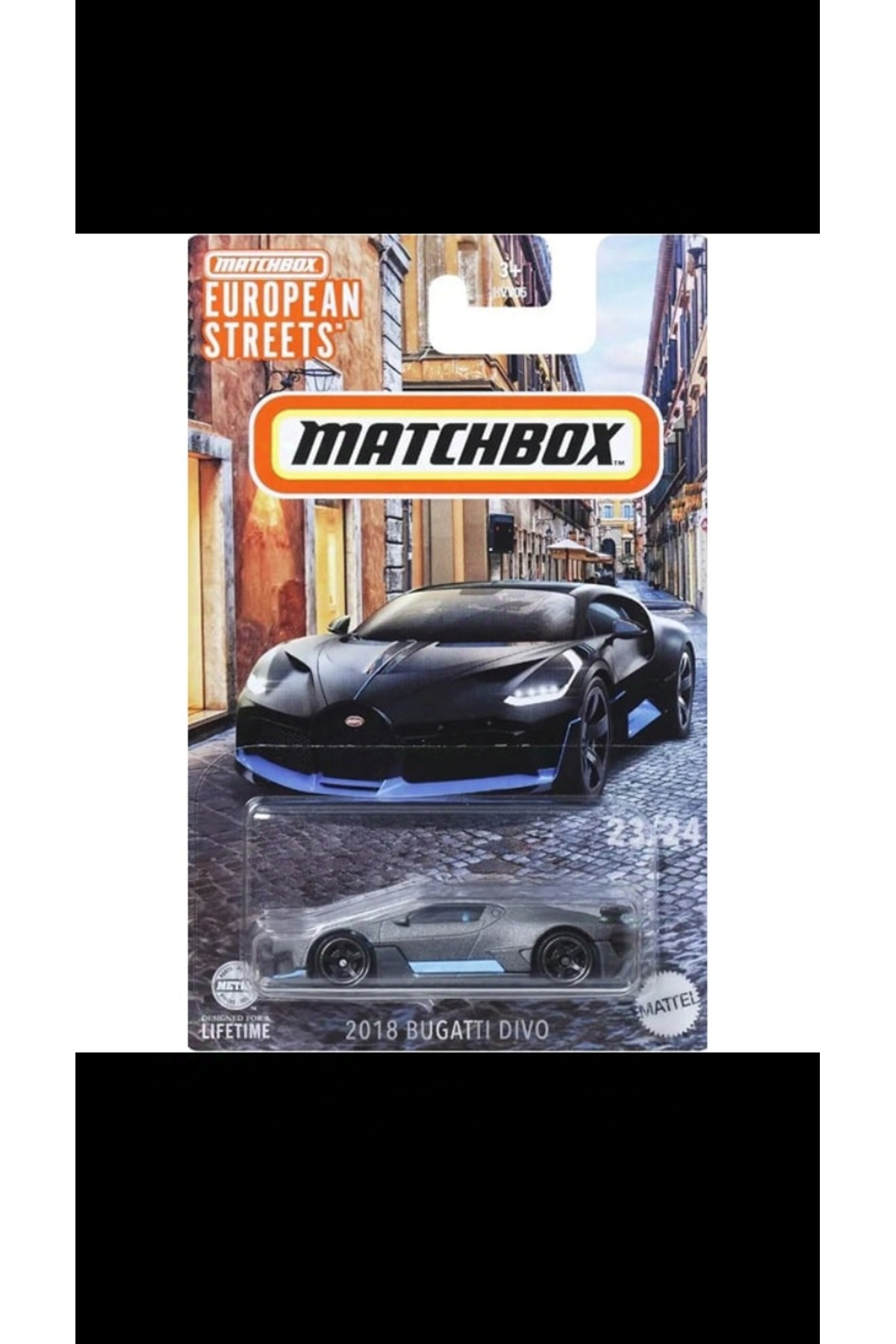 ماشین اسباب بازی MATCHBOX PREMIUM EUROPEAN STREETS 2018 سری ویژه BUGATTI DIVO از ترکیه HOT WHEELS