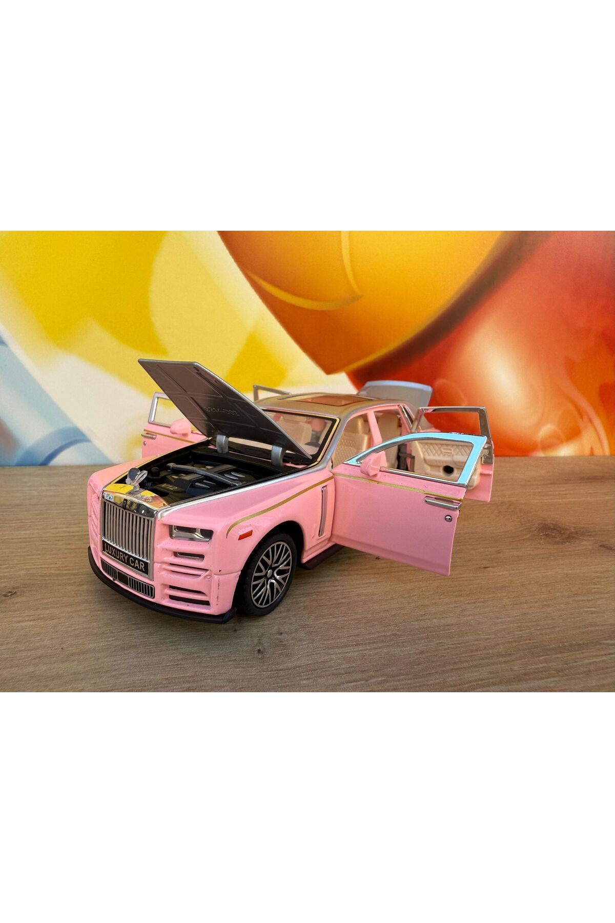 مدل خودرو 1:24 رولز رویس SWEPTAIL DIECAST ماشین با چراغ و صدا فلزی درهای باز شونده اورجینال scntoys