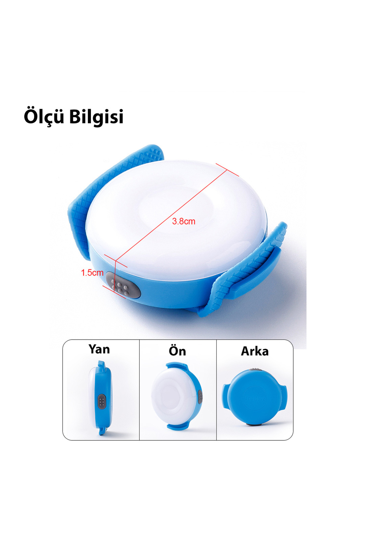 چراغ LED سبز شارژی مقاوم در برابر آب سگ ترو لاو True Love مدل MLD-001